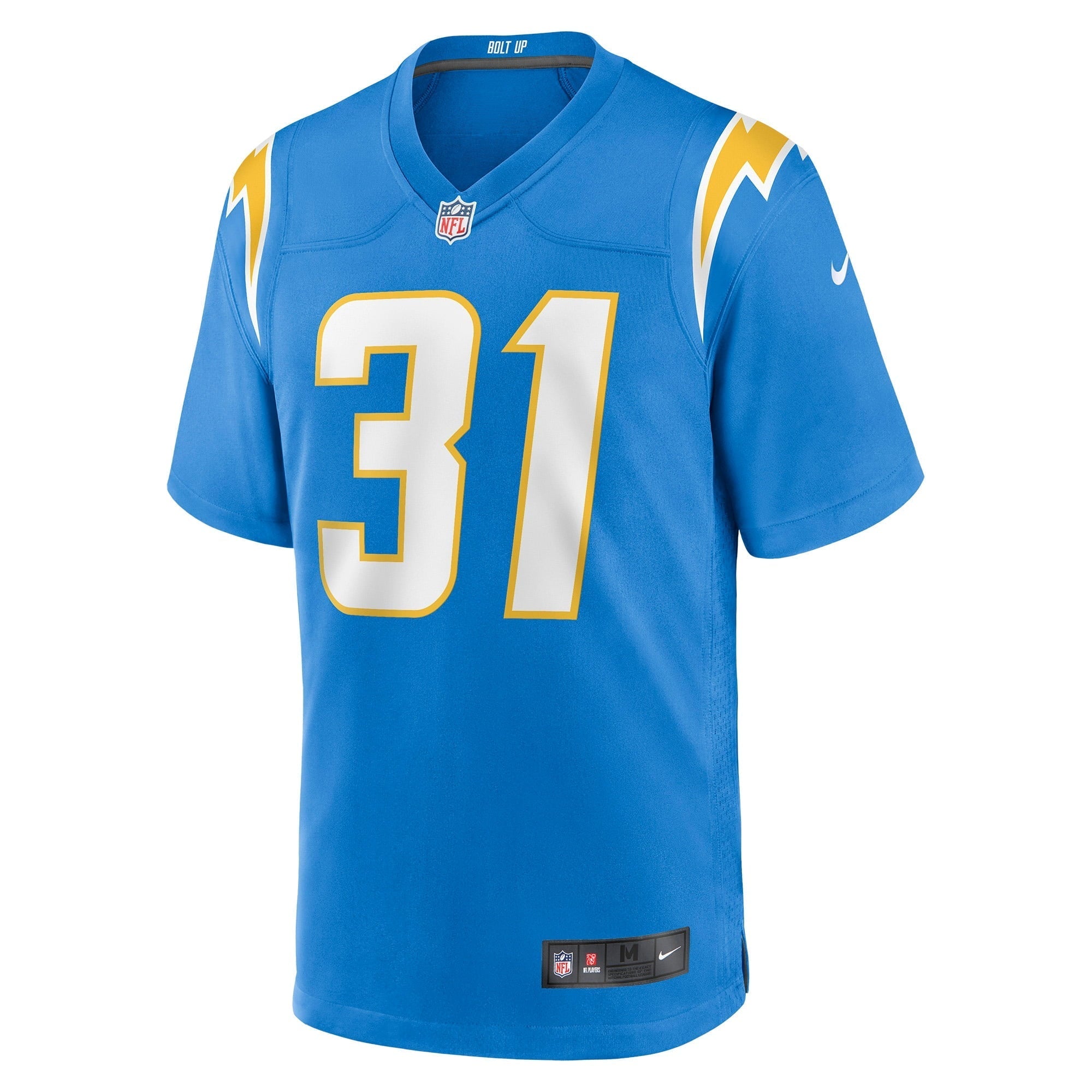 Men's Nike Nick Niemann Powder Blue Los Angeles Chargers Game Player Jersey