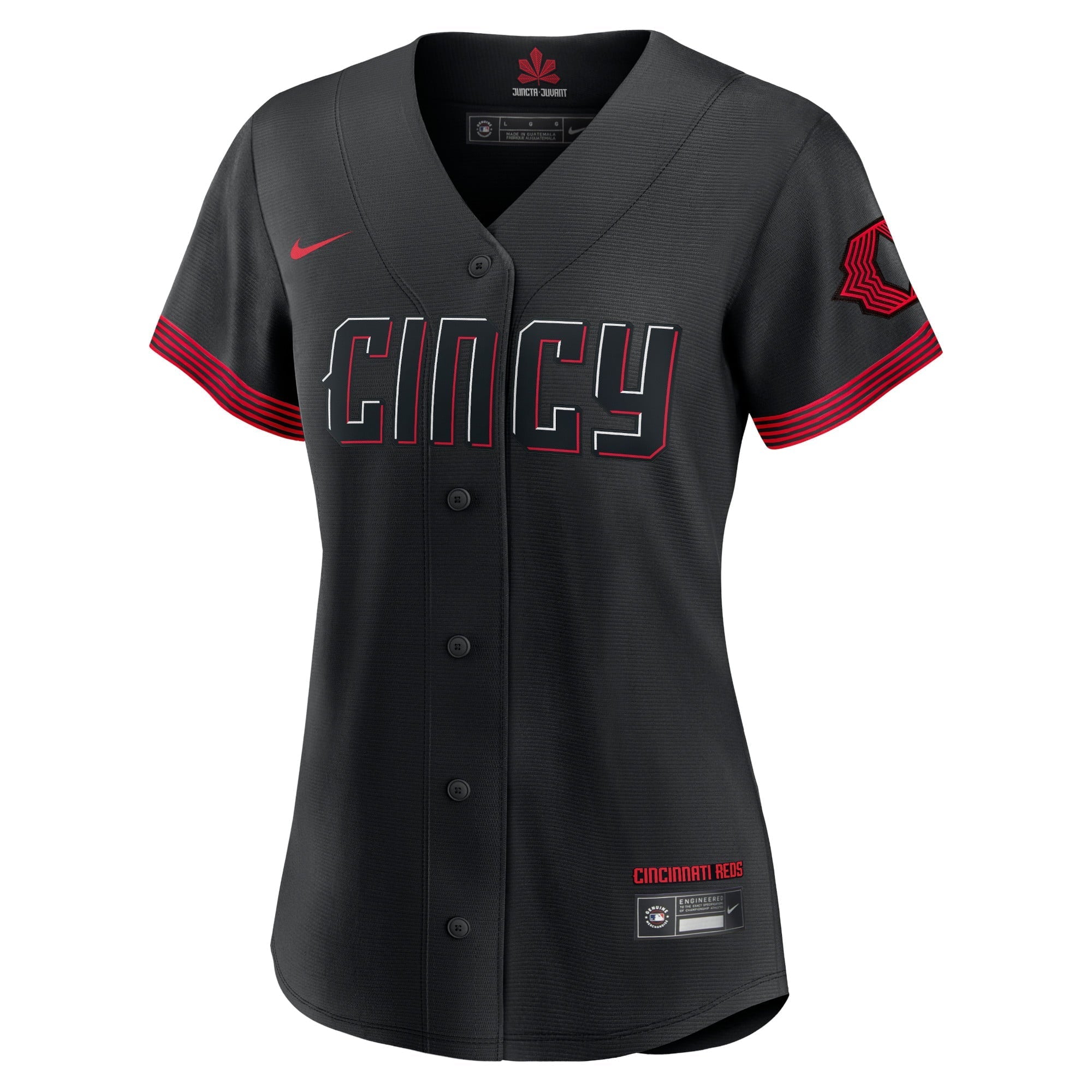 Women's Nike  Black Cincinnati Reds 2023 City Connect Replica Jersey