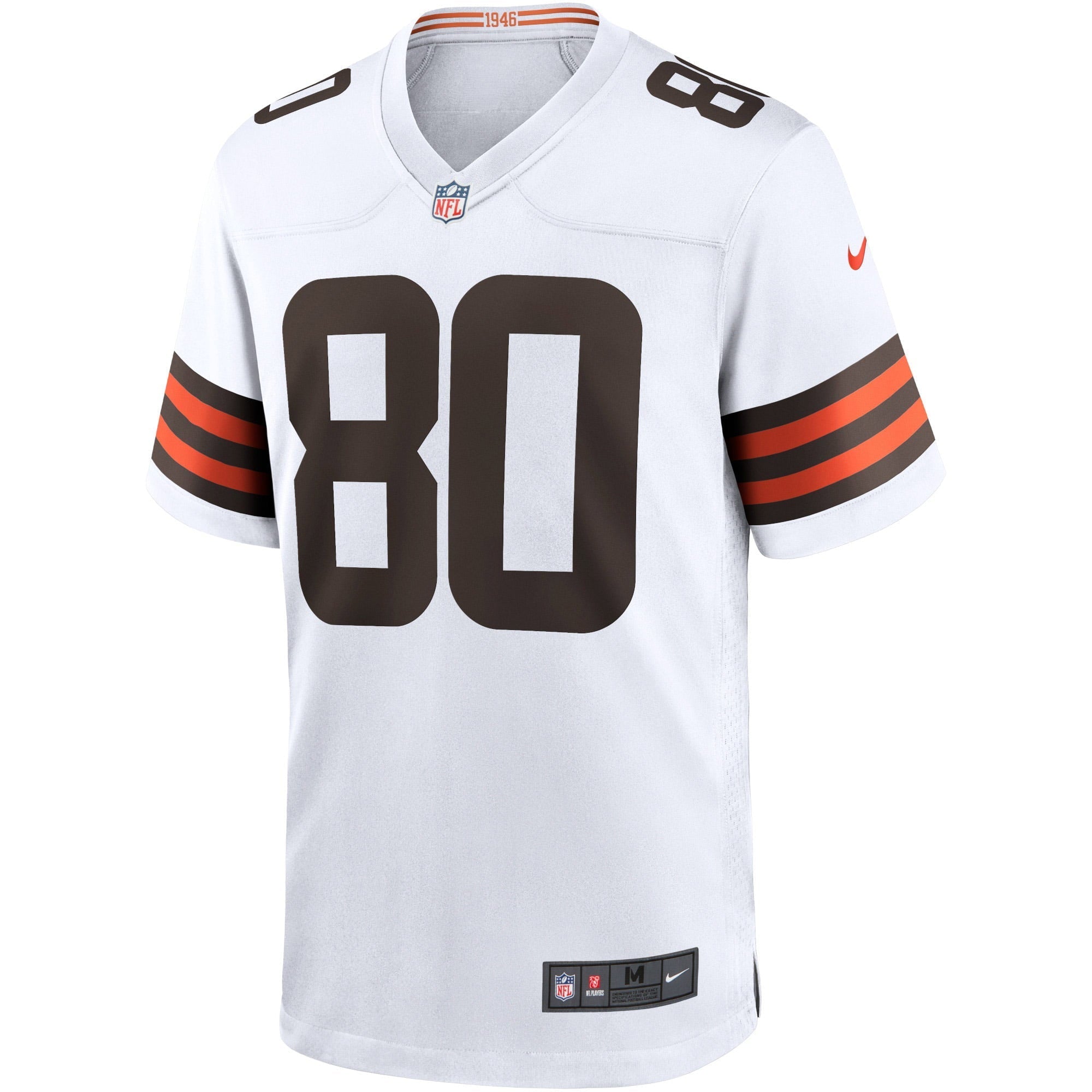 Men's Nike Jarvis Landry White Cleveland Browns Game Jersey