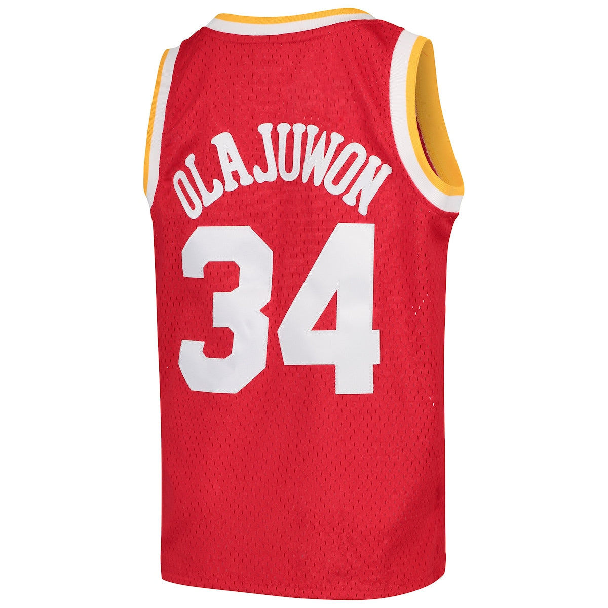 Boys' Grade School Hakeem Olajuwon Mitchell & Ness Rockets Swingman Throwback Jersey - Red