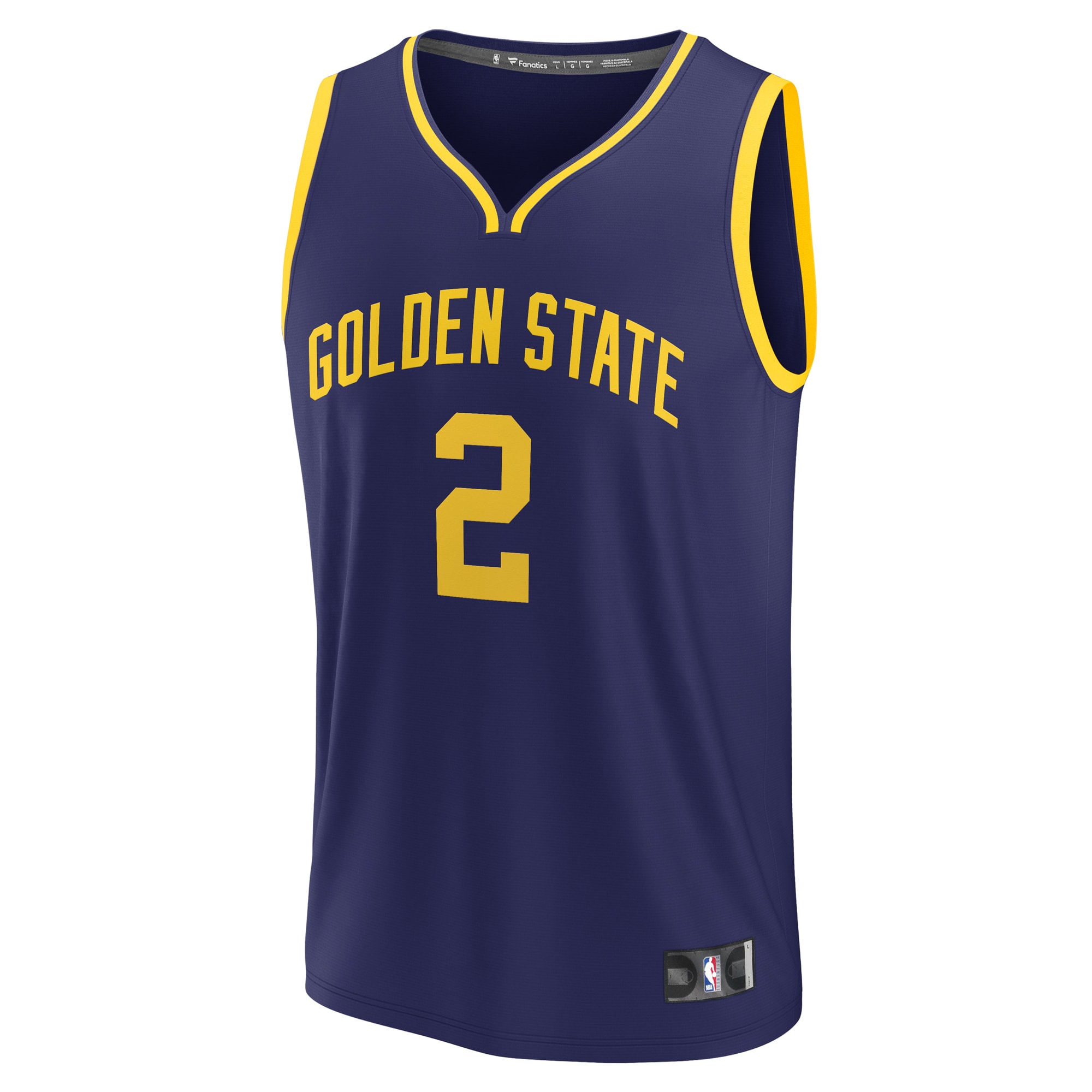First Round Golden State Warriors Fanatics Branded 2023 NBA Draft First Round Pick Fast Break Replica Jersey - Statement Edition - Navy