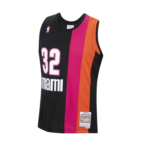 Men's Shaquille O'Neal Miami Heat Mitchell & Ness NBA 2005-06 Black Alternate Throwback Swingman Jersey