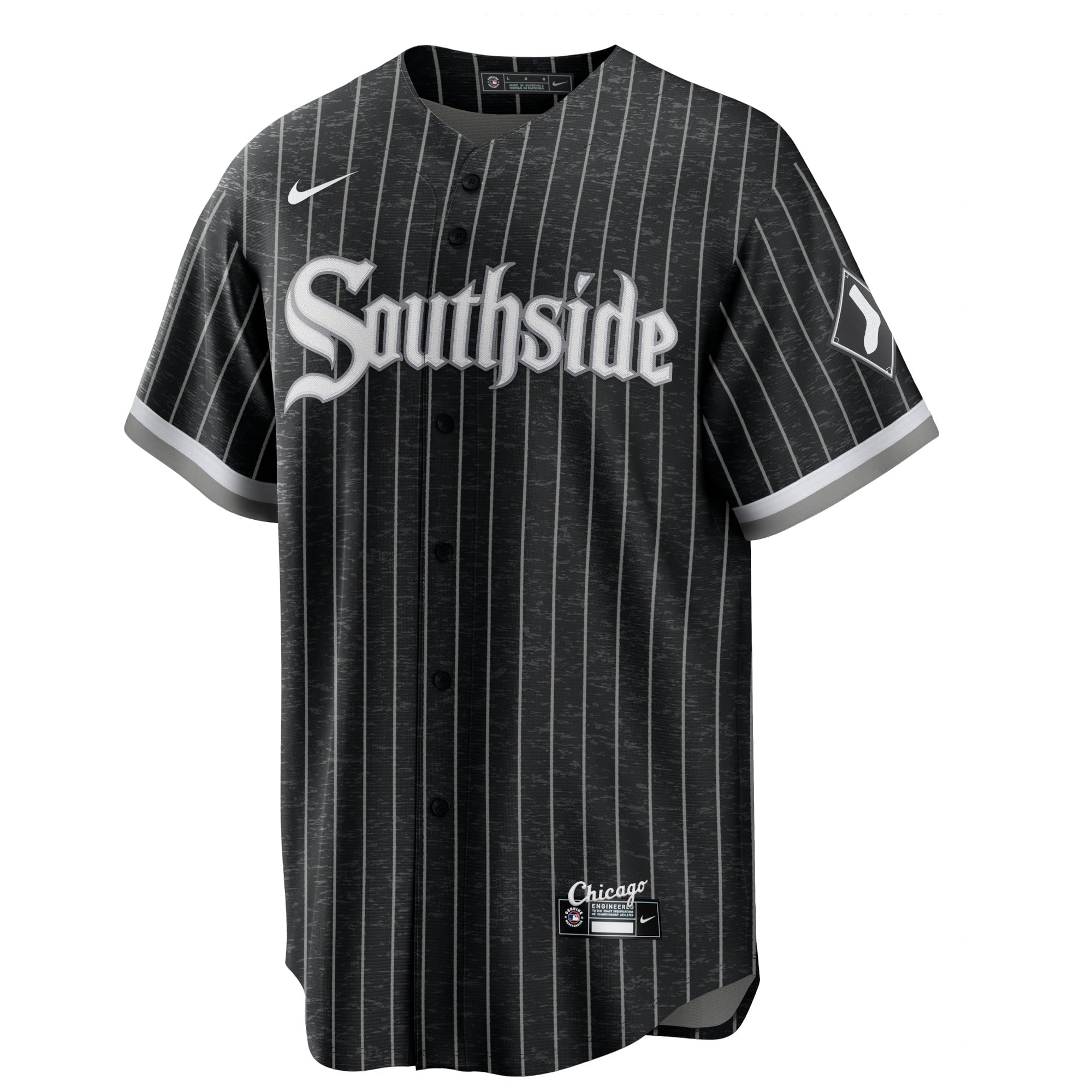 Men's Nike Luis Robert Black Chicago White Sox City Connect Replica Player Jersey