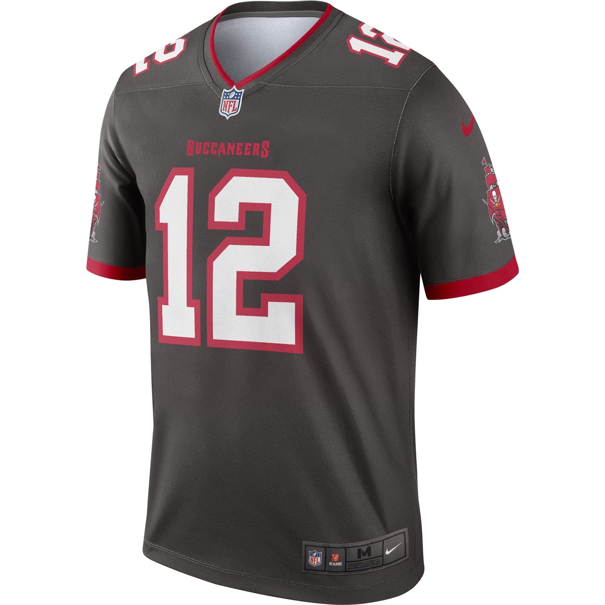 Men's Nike Tom Brady Pewter Tampa Bay Buccaneers Alternate Legend Jersey
