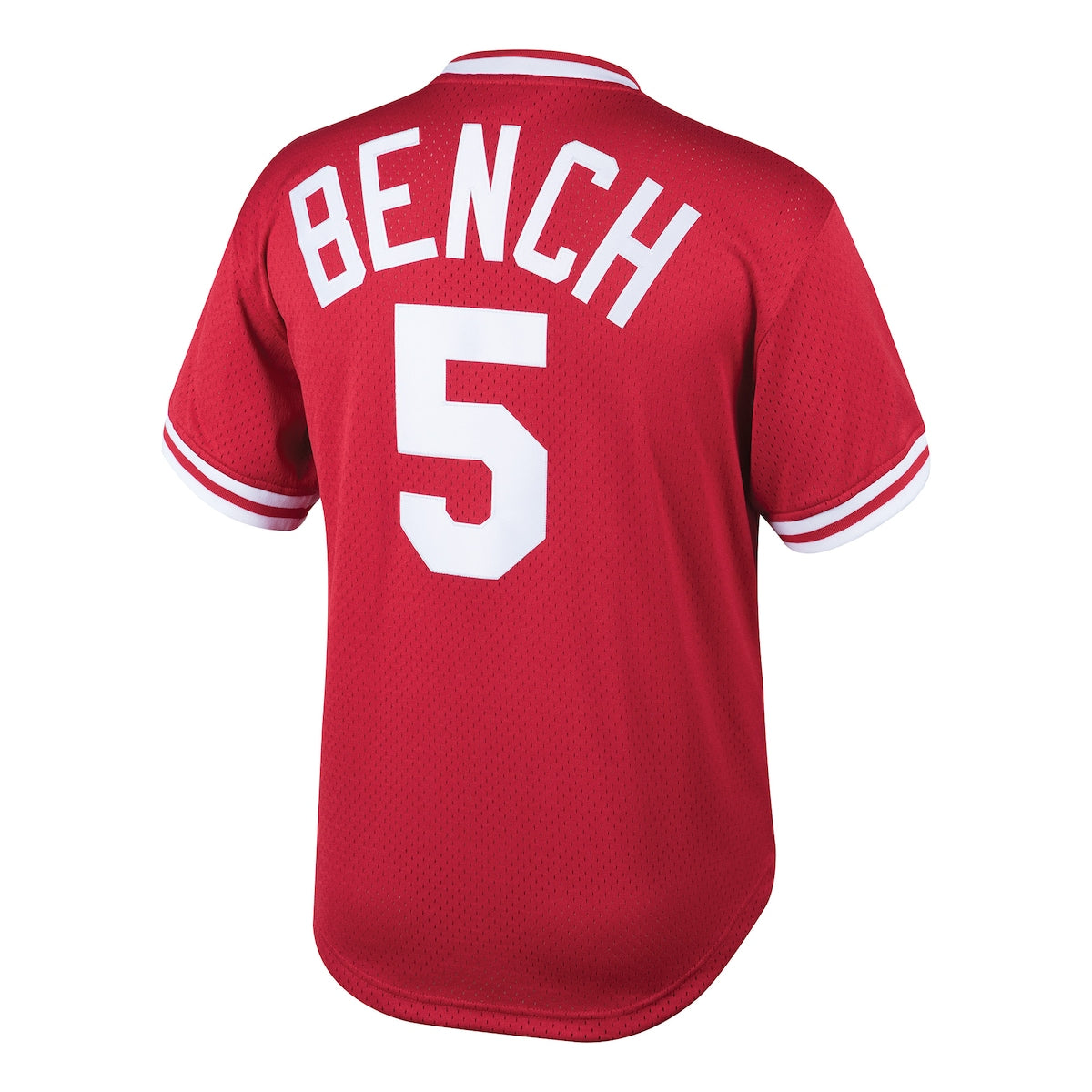 Boys' Grade School Johnny Bench Mitchell & Ness Reds Cooperstown Mesh Batting Practice Jersey - Red