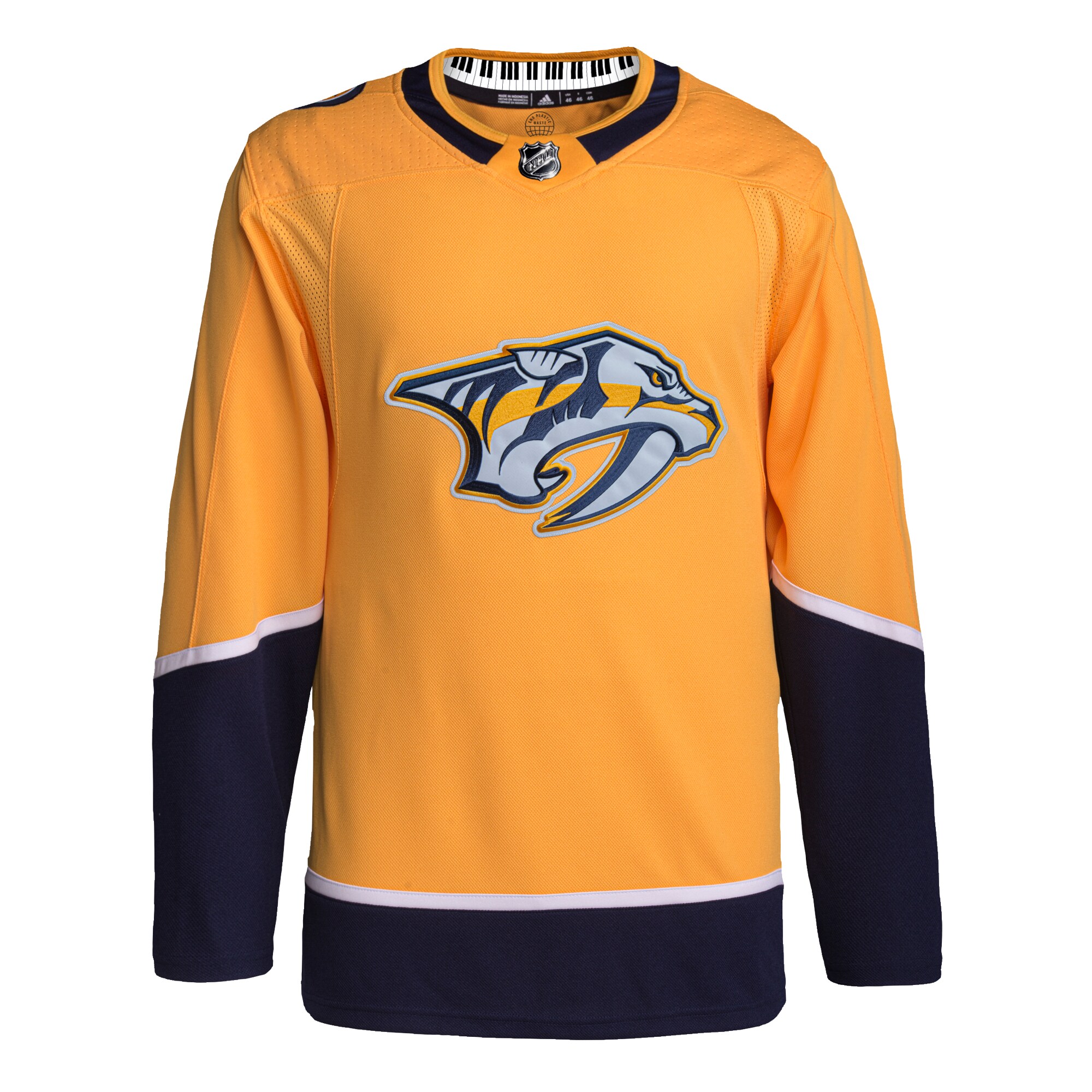 Nashville Predators adidas Home Primegreen Authentic Pro Jersey - Gold