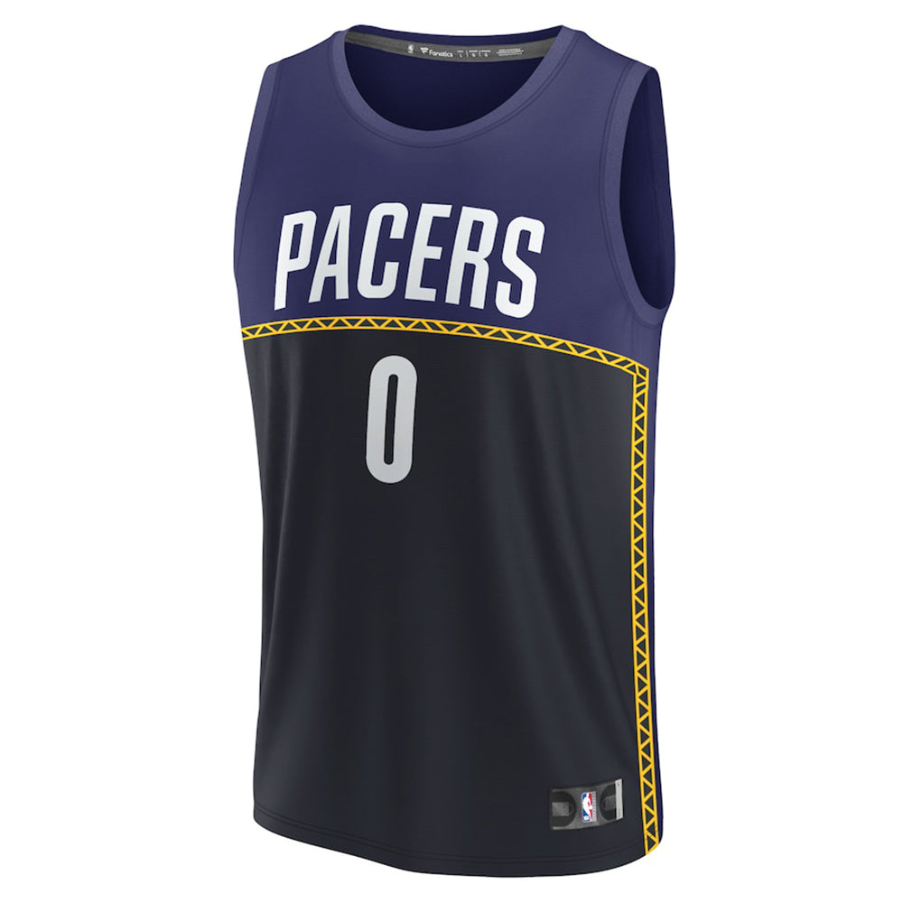 Youth Indiana Pacers Tyrese Haliburton City Edition Jersey - Blue