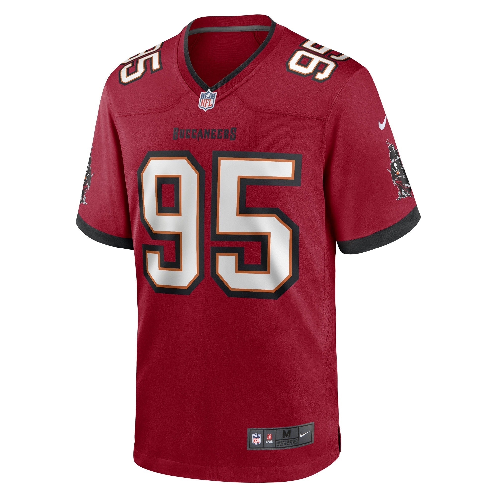 Men's Nike Deadrin Senat Red Tampa Bay Buccaneers Game Player Jersey
