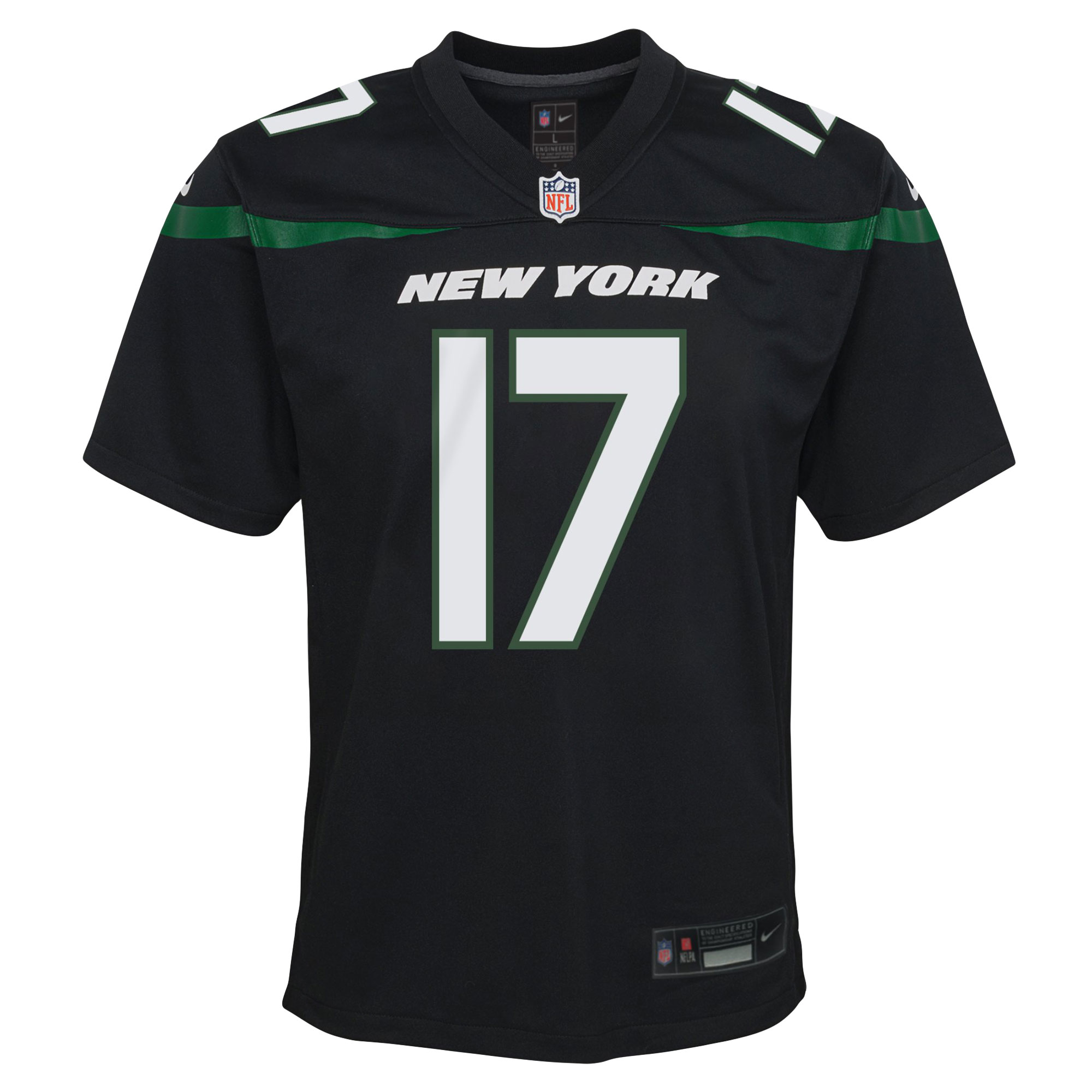 Garrett Wilson New York Jets Nike Youth Game Jersey - Black
