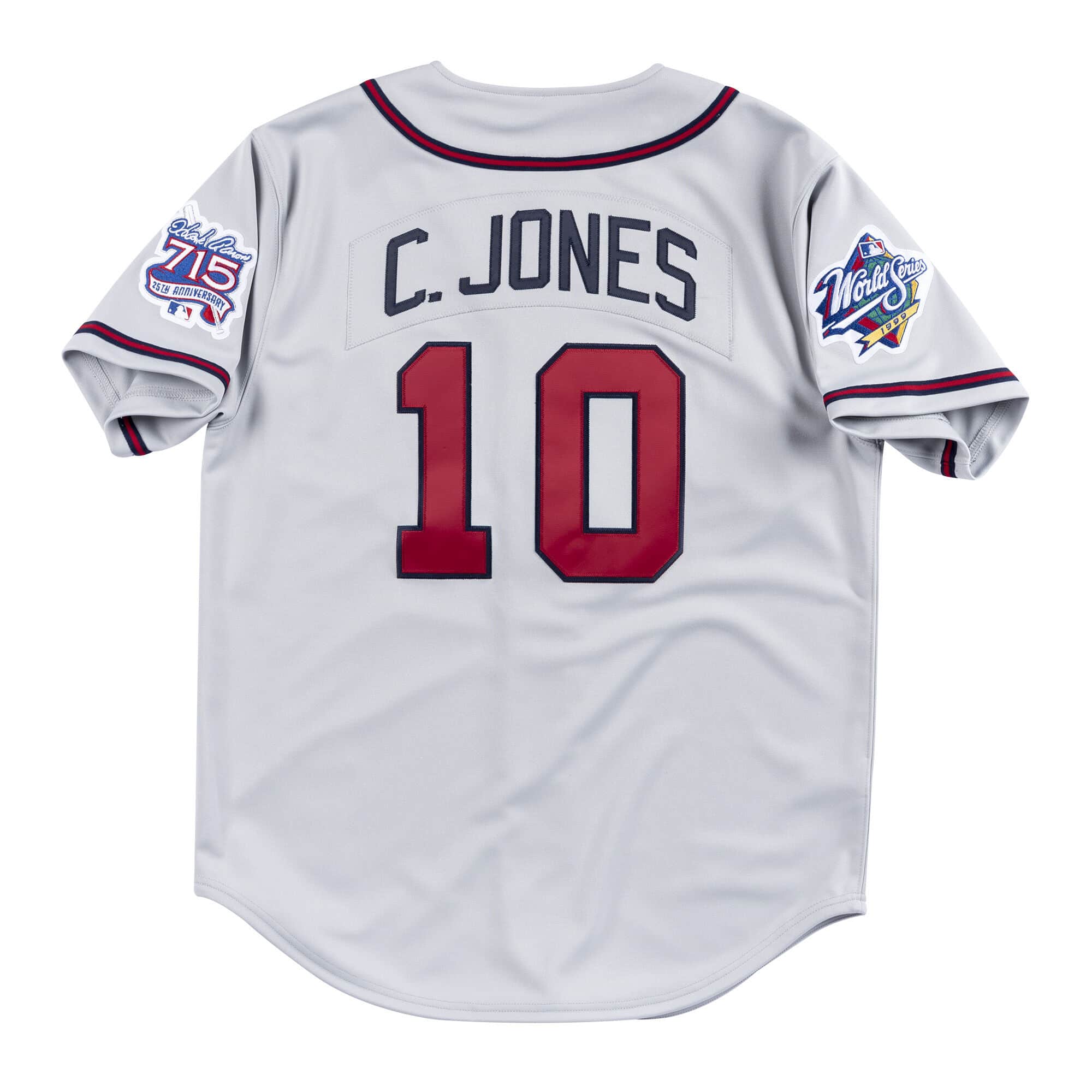 Authentic Jersey Atlanta Braves Road 1999 Chipper Jones