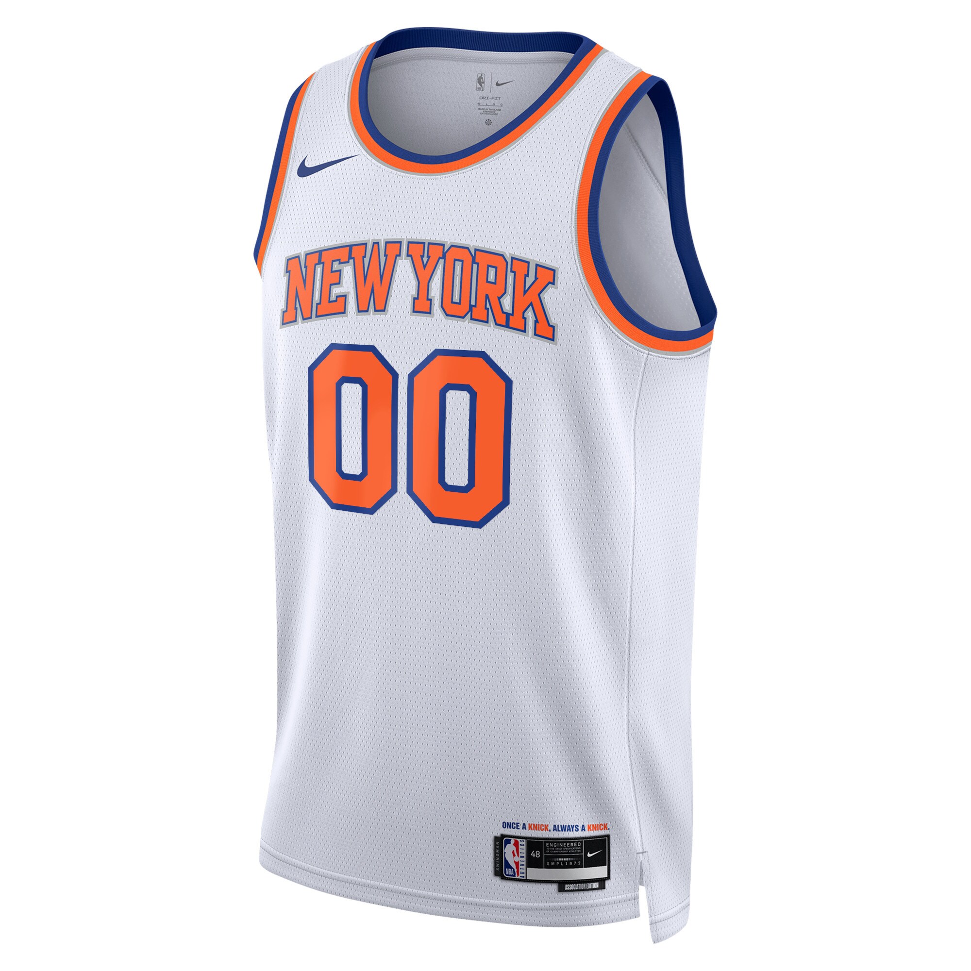 New York Knicks Nike Unisex Swingman Custom Jersey White - Icon Edition