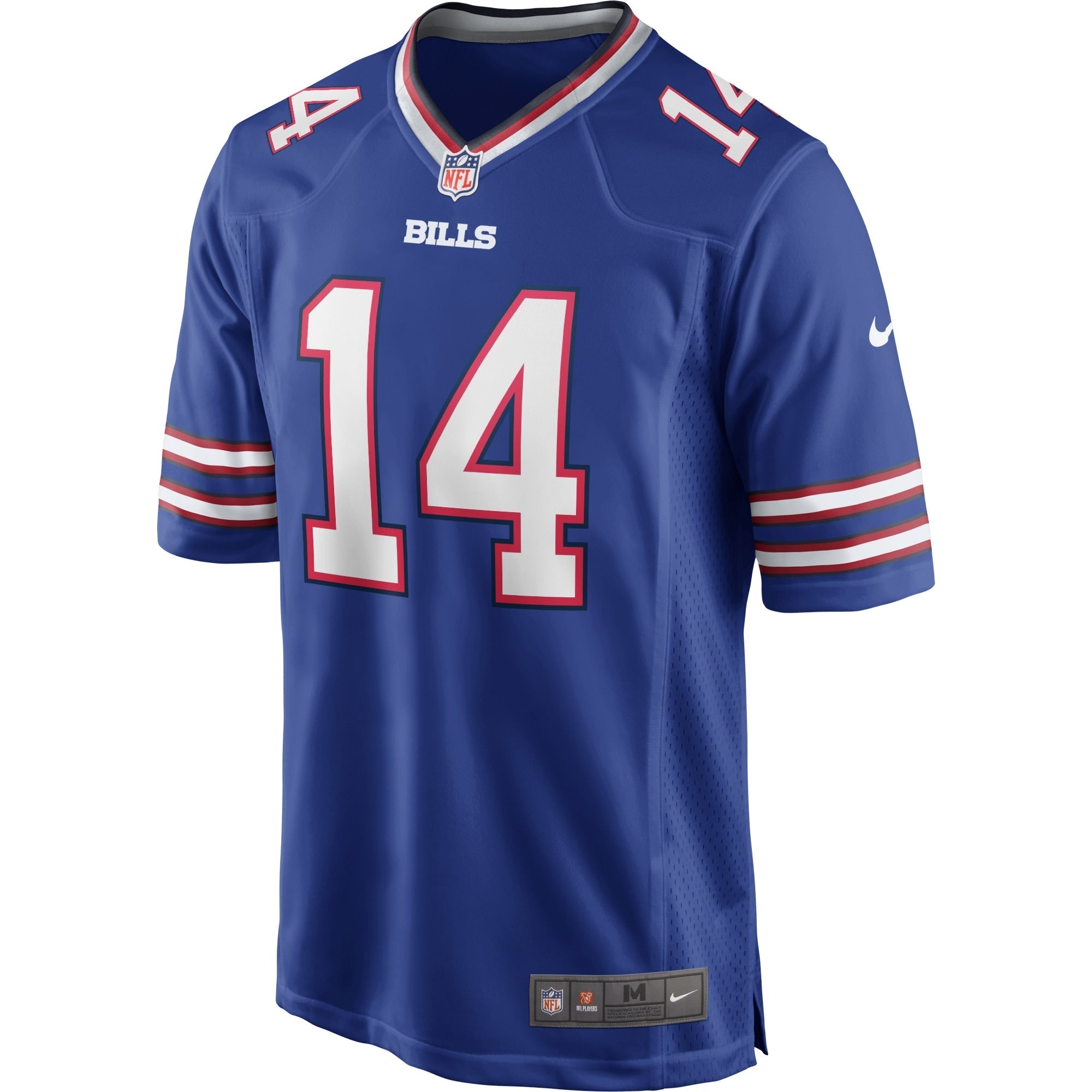 Men's Nike Stefon Diggs Royal Buffalo Bills Logo Game Player Jersey