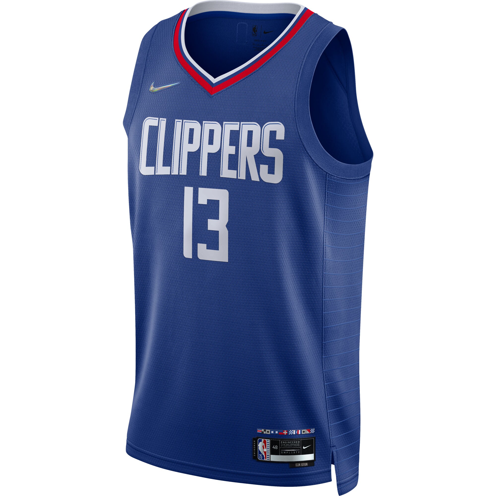 Paul George LA Clippers Nike 2021/22 Diamond Swingman Jersey - Icon Edition - Royal
