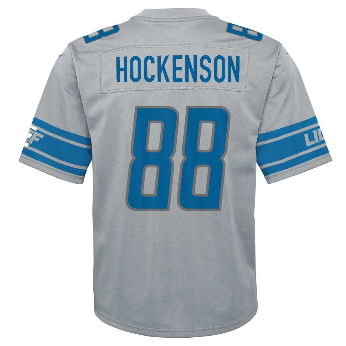 Boys' Grade School T.J. Hockenson Nike Lions Inverted Game Jersey - Silver