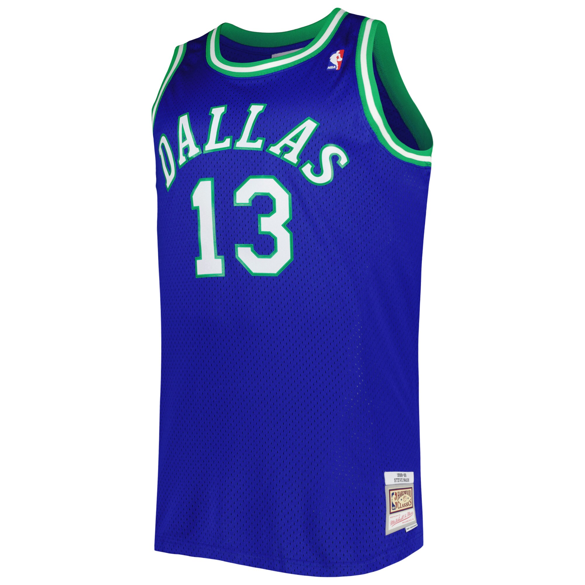 Steve Nash Dallas Mavericks Mitchell & Ness Big & Tall Hardwood Classics 1998/99 Swingman Jersey - Blue