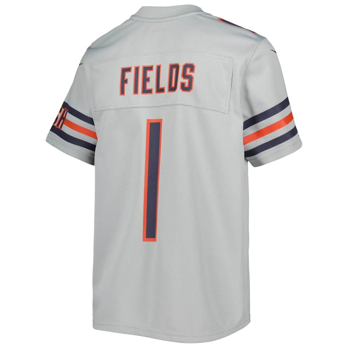 Boys' Grade School Justin Fields Nike Bears Inverted Game Jersey - Grey