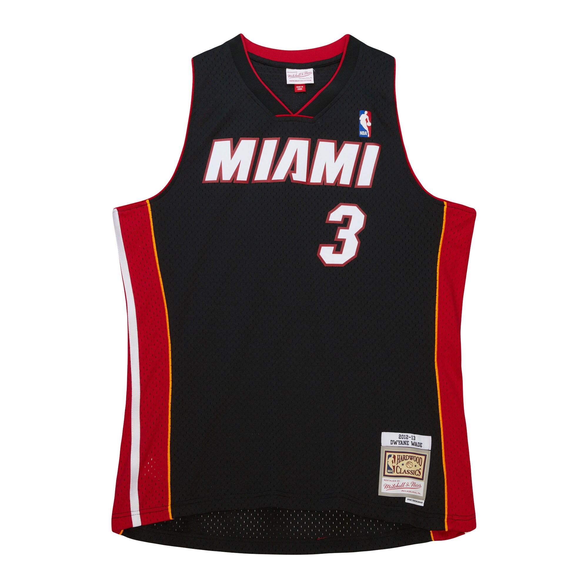 Dwyane Wade Miami Heat Mitchell & Ness Hardwood Classics Swingman Jersey - Black