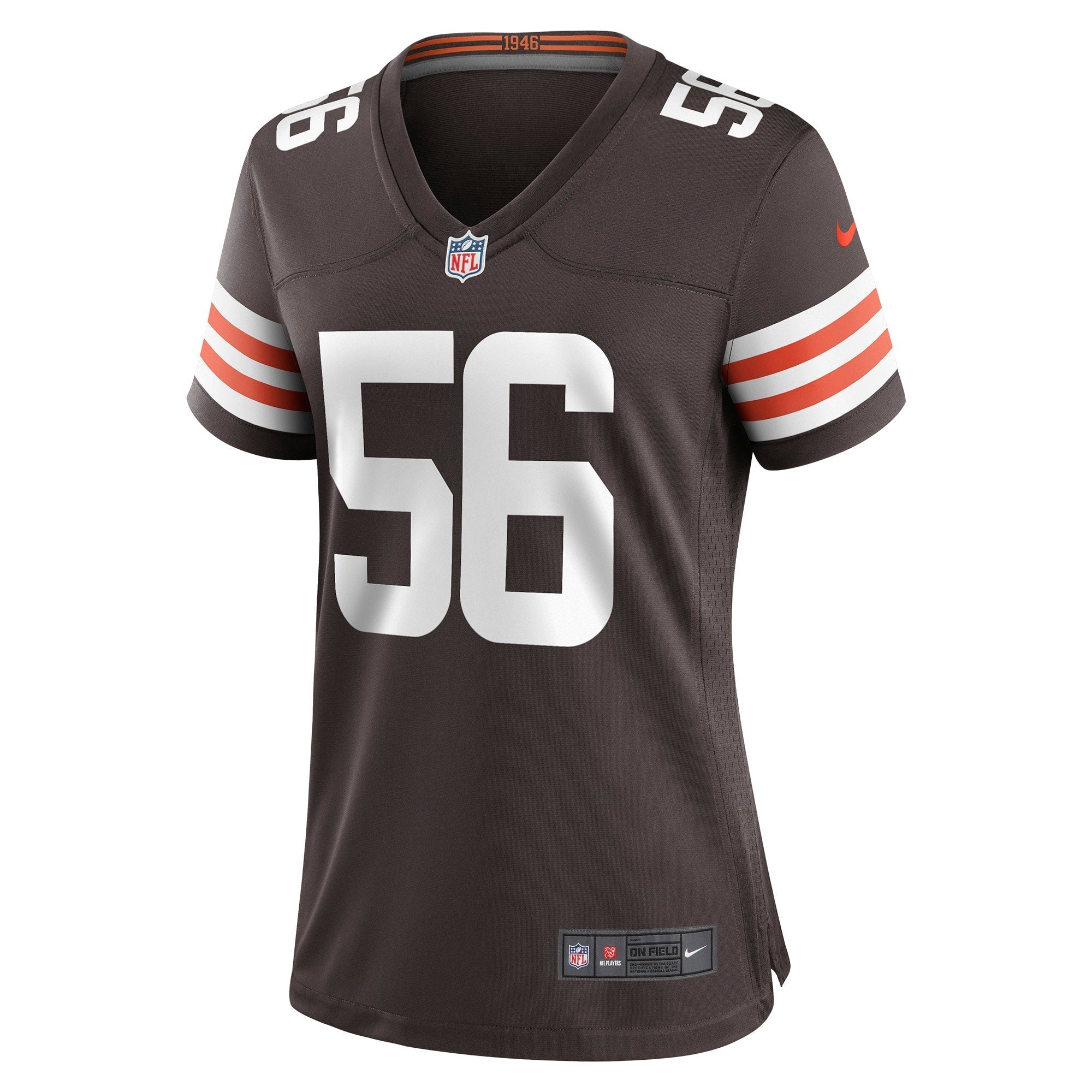 Women's Nike Dakota Allen Brown Cleveland Browns Game Player Jersey