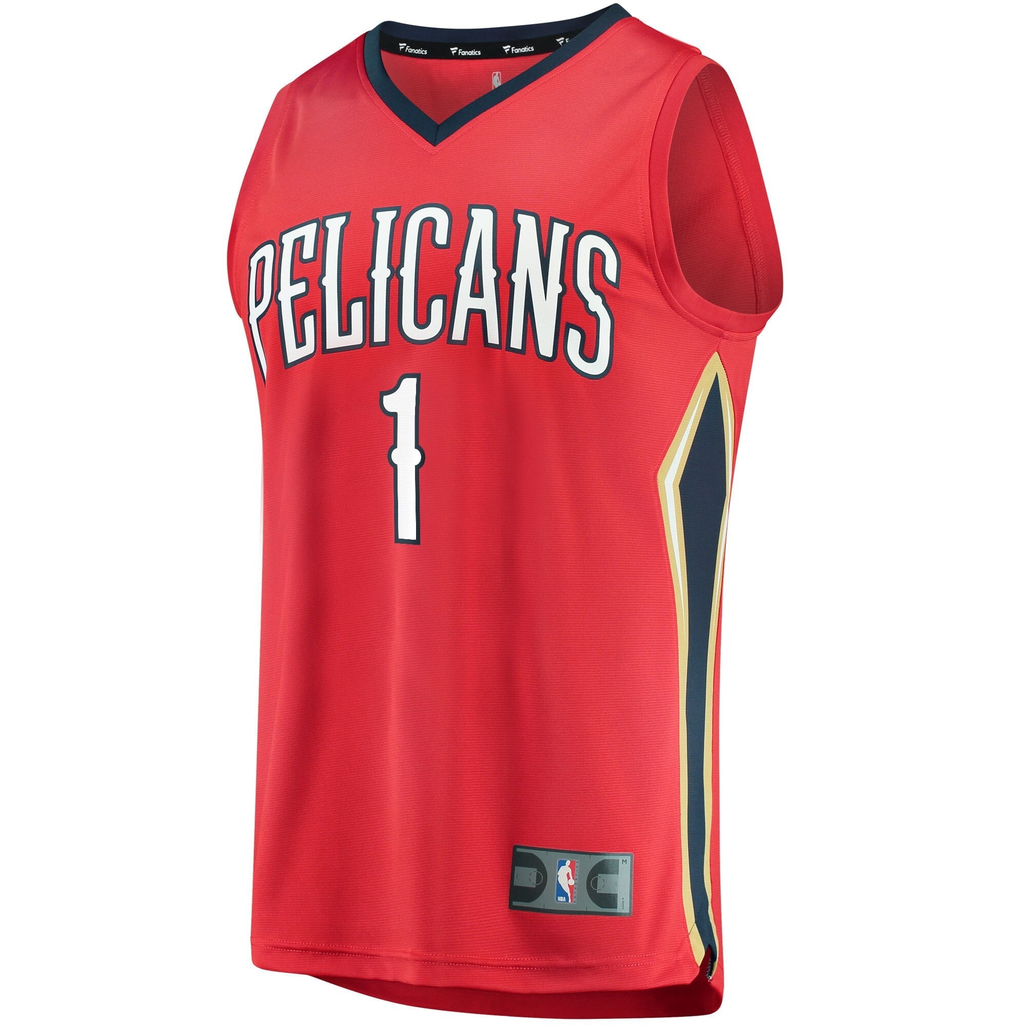 Men's Fanatics Branded Zion Williamson Red New Orleans Pelicans Replica Fast Break Jersey - Statement Edition