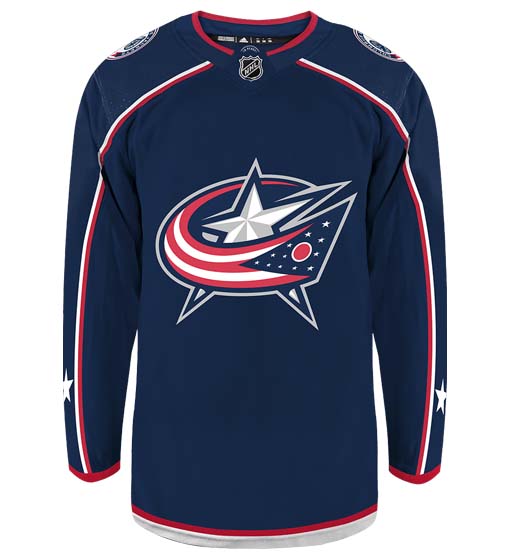 Customizable Columbus Blue Jackets  Adidas Primegreen Authentic NHL Hockey Jersey