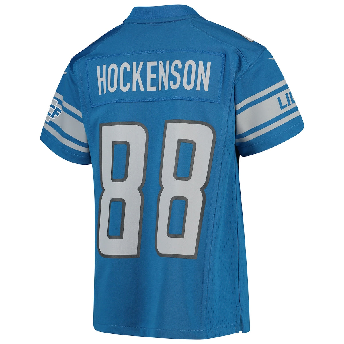Boys' Grade School T.J. Hockenson Nike Lions Team Game Jersey - Blue