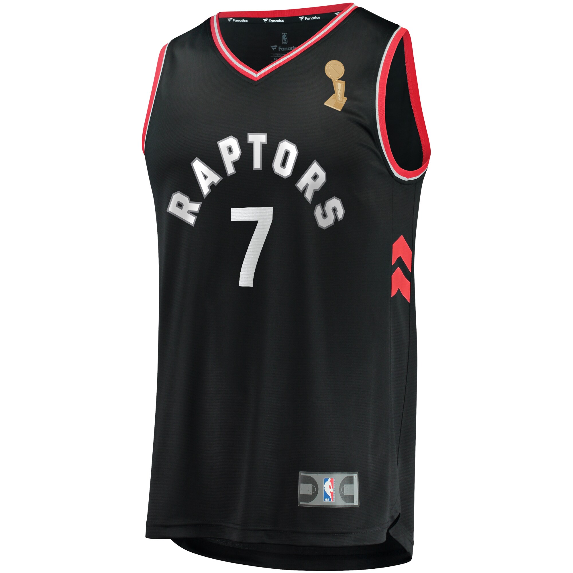 Kyle Lowry Toronto Raptors Fanatics Branded Youth 2019 NBA Finals Champions Fast Break Replica Player Jersey Black - Statement Edition