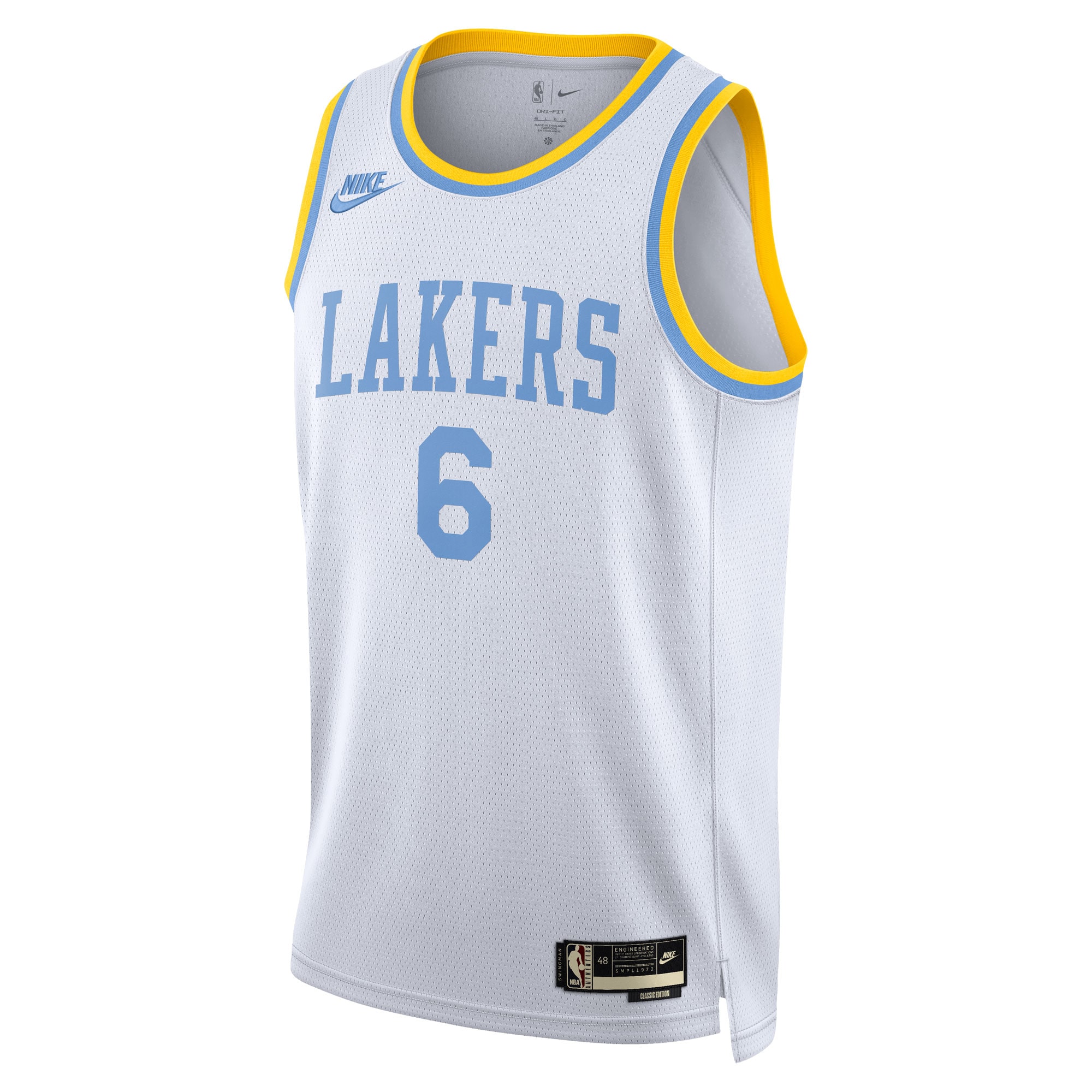 LeBron James Los Angeles Lakers Nike Swingman Jersey - Classic Edition - White