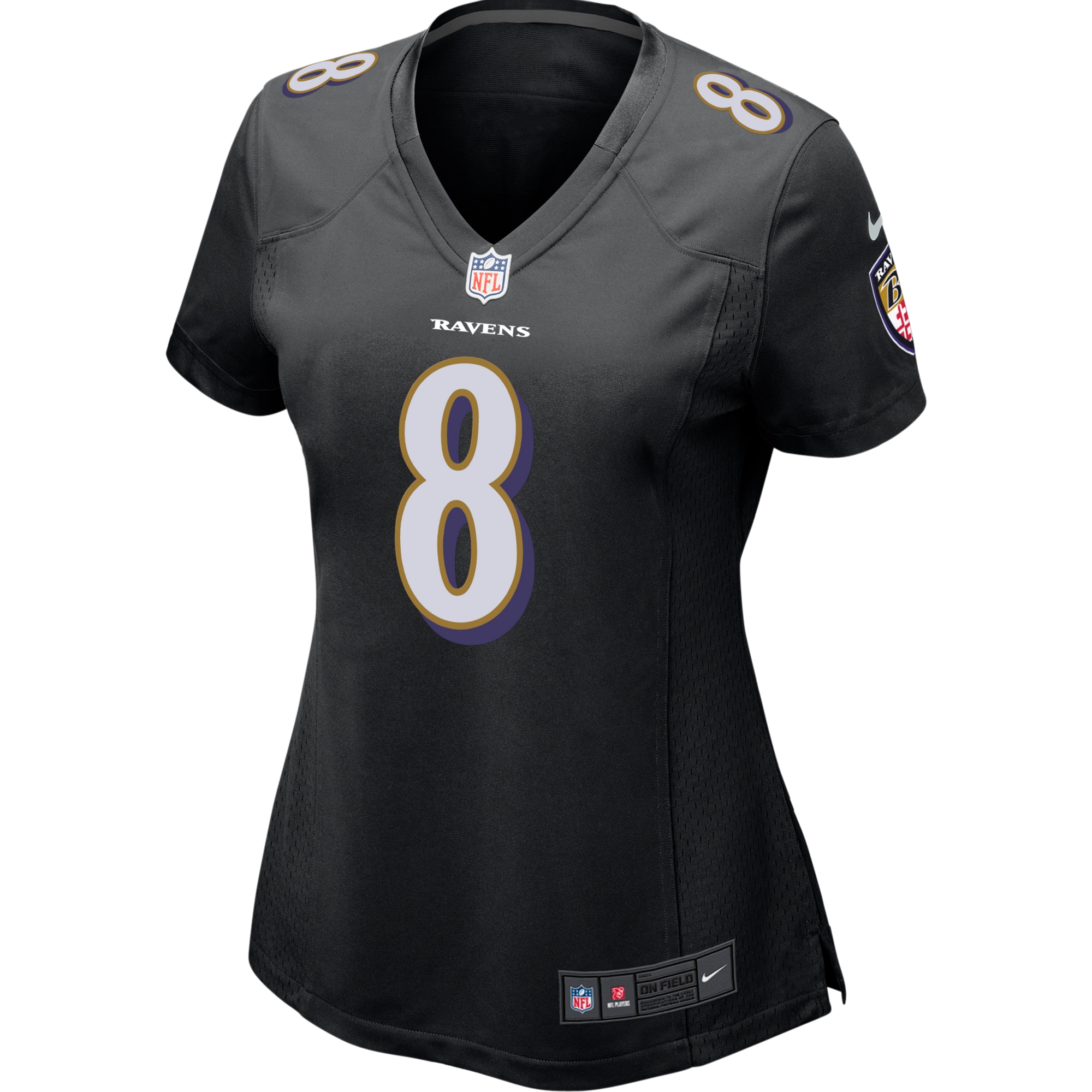 Lamar Jackson Baltimore Ravens Nike Women's Game Event Jersey - Black