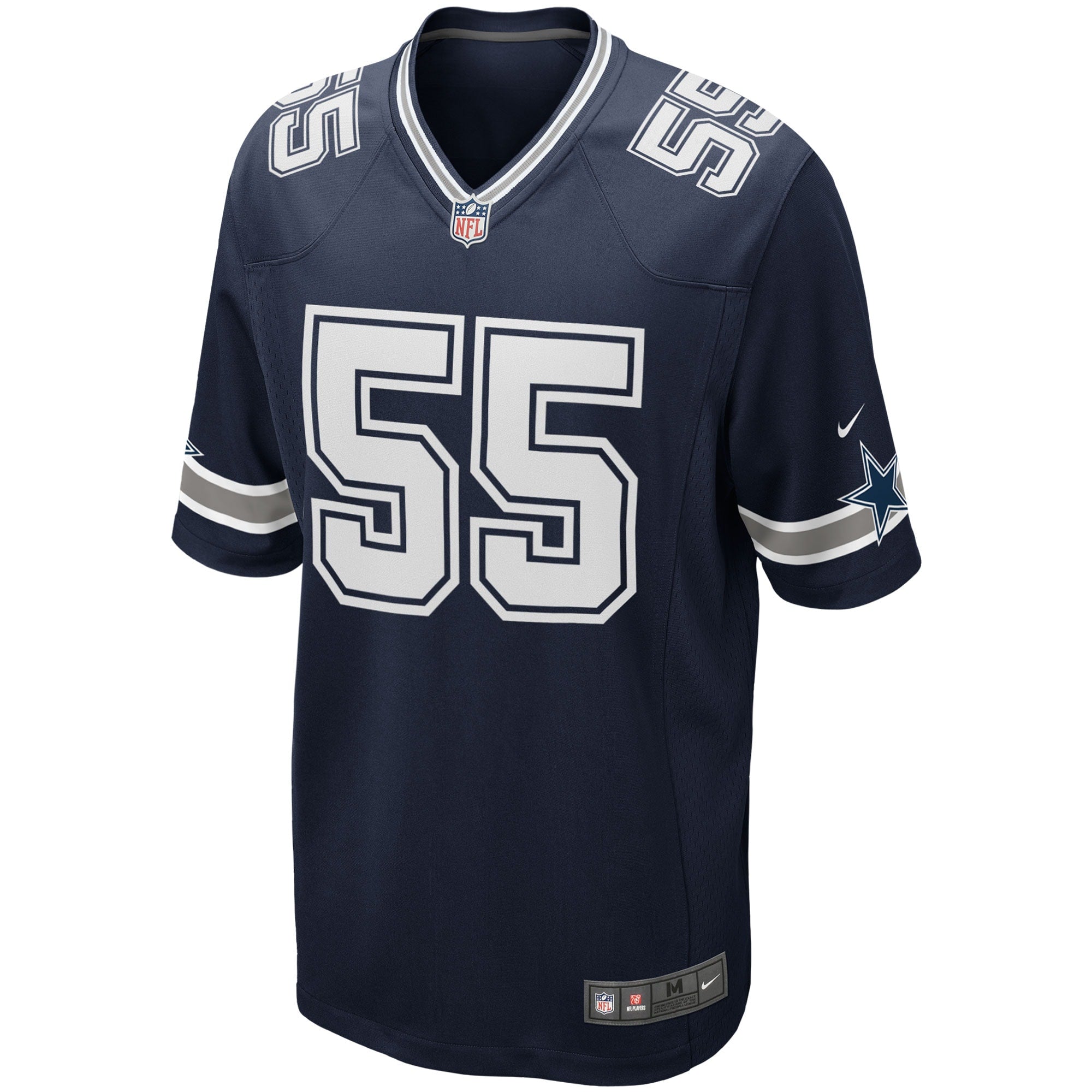 Men's Nike Leighton Vander Esch Navy Dallas Cowboys Team Game Jersey