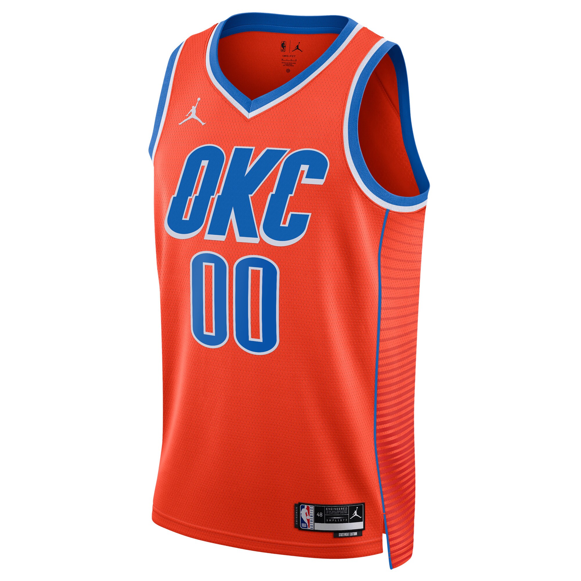 Oklahoma City Thunder Jordans Brand Unisex 2022/23 Swingman Custom Jersey - Statement Edition - Orange