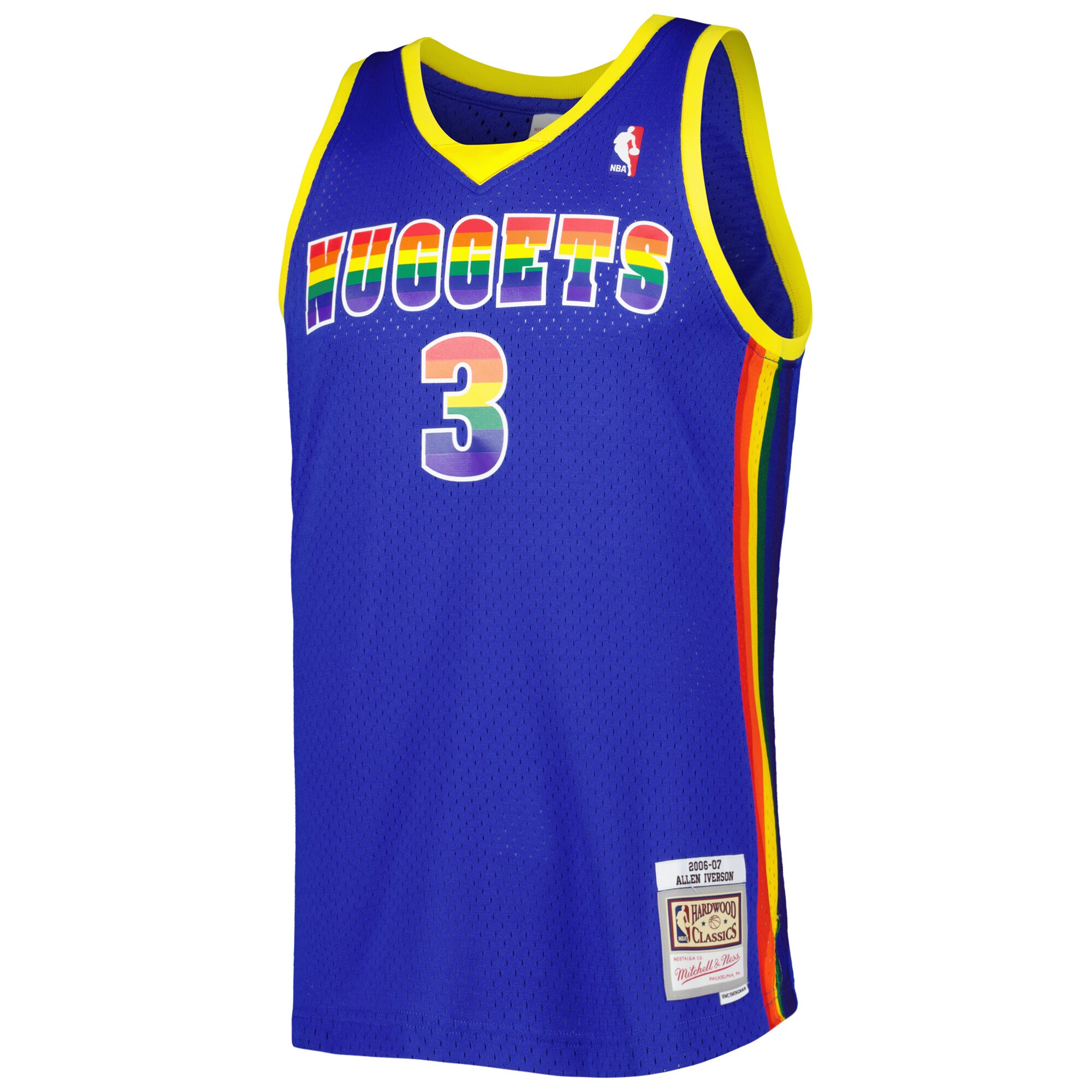 Allen Iverson Denver Nuggets Mitchell & Ness 2006/07 Hardwood Classics Reload 3.0 Swingman Jersey - Royal