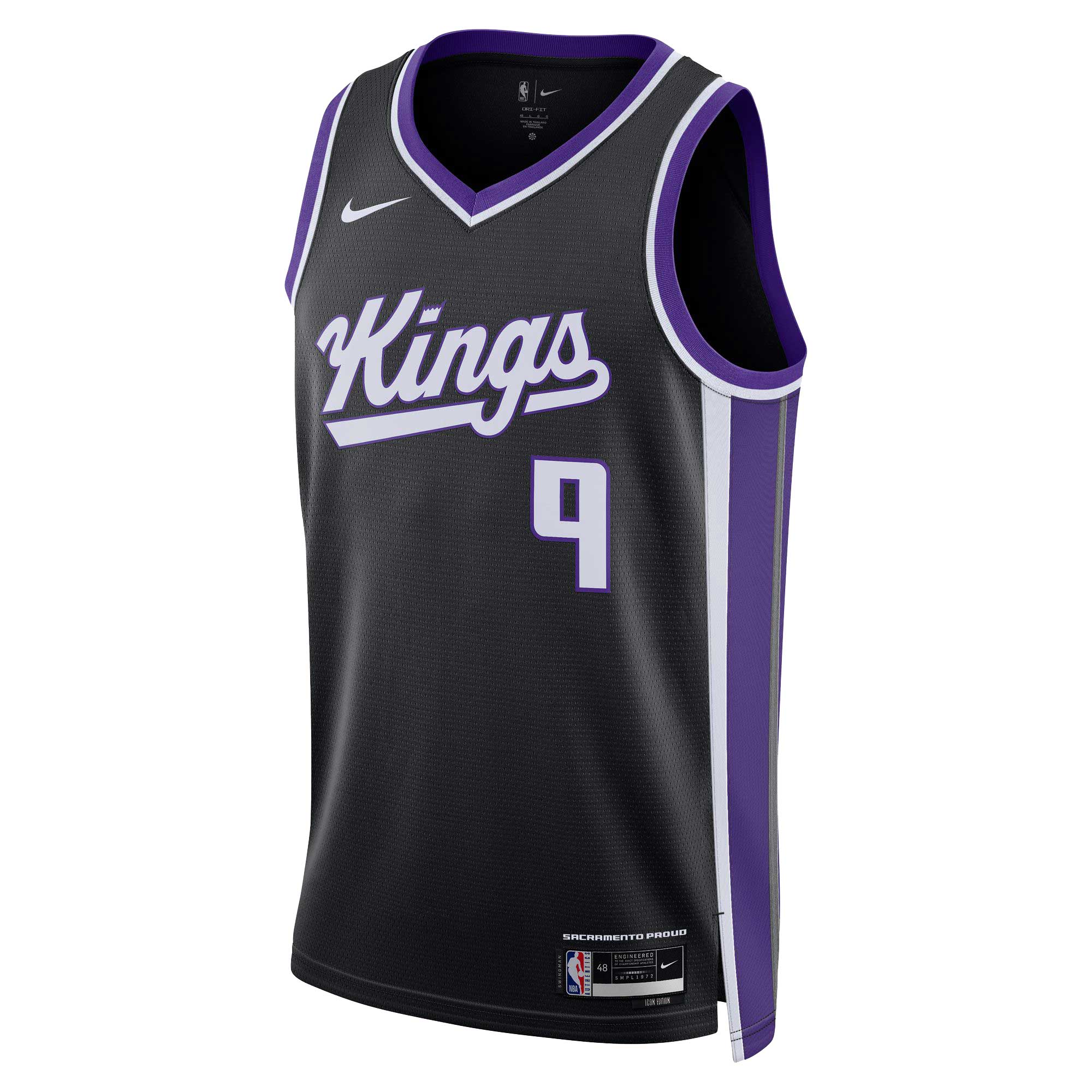 Kevin Huerter Sacramento Kings Nike Unisex Swingman Jersey - Association Edition - Black