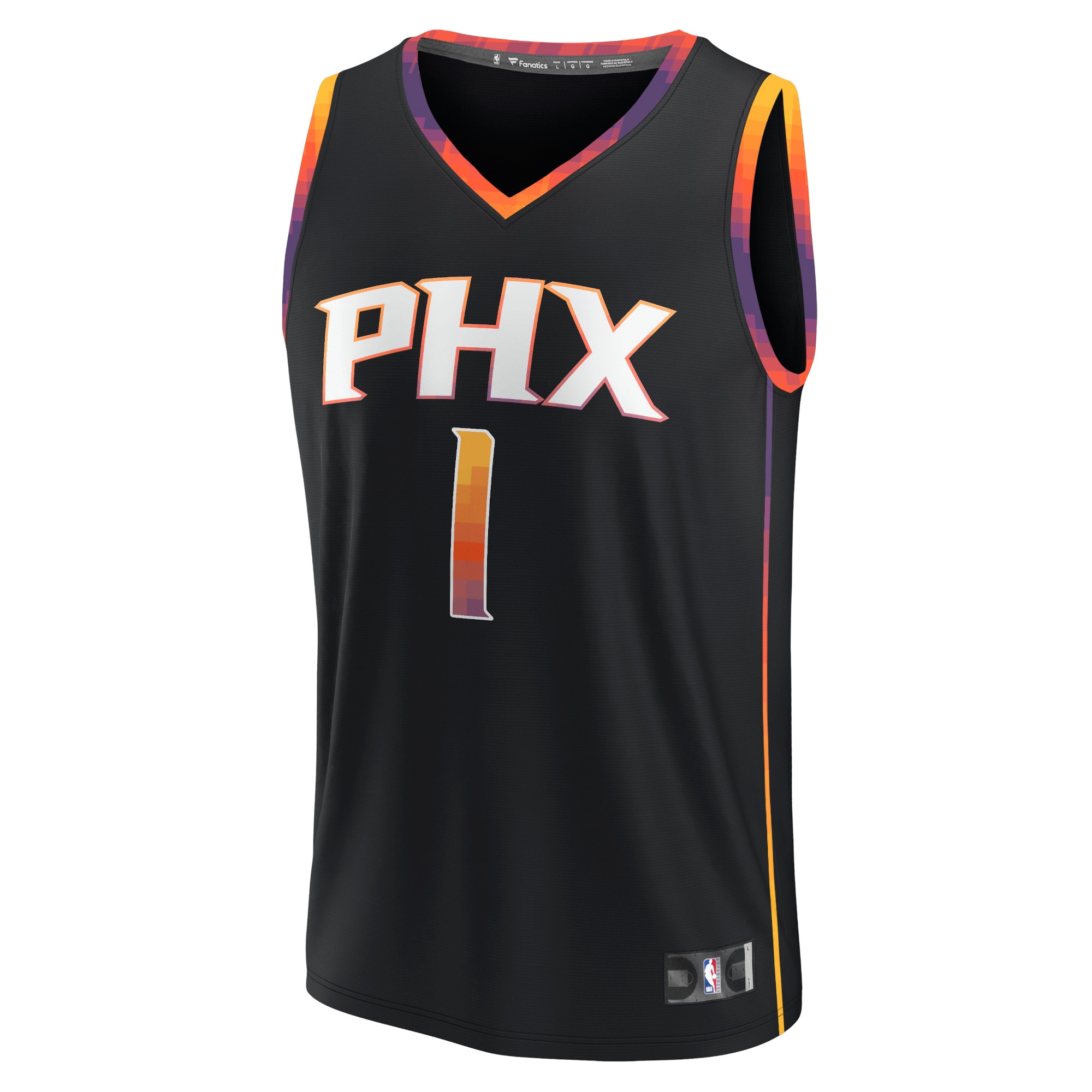 Devin Booker Phoenix Suns Fanatics Branded Youth Fast Break Player Jersey - Statement Edition - Black