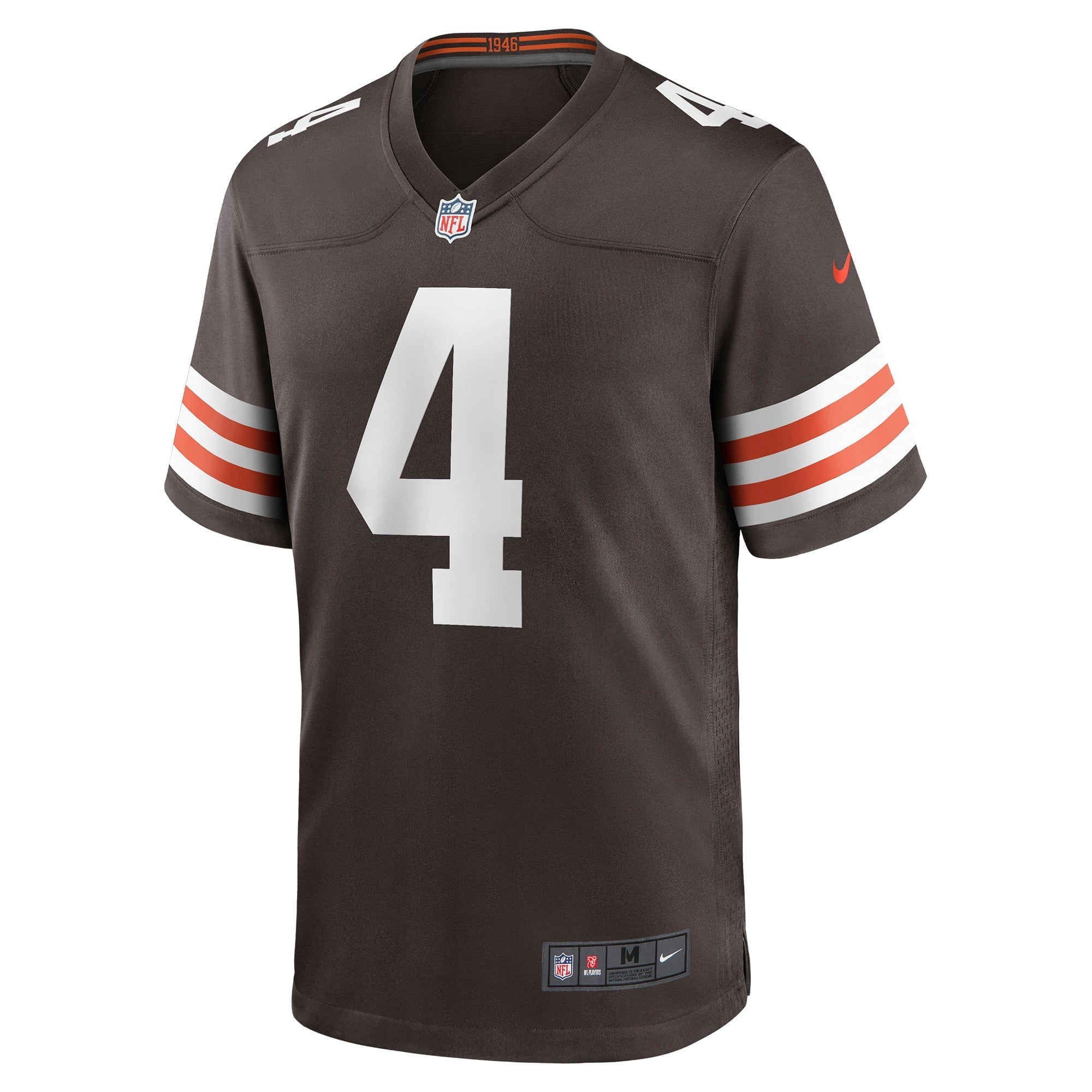 Men's Nike Deshaun Watson Brown Cleveland Browns Game Jersey