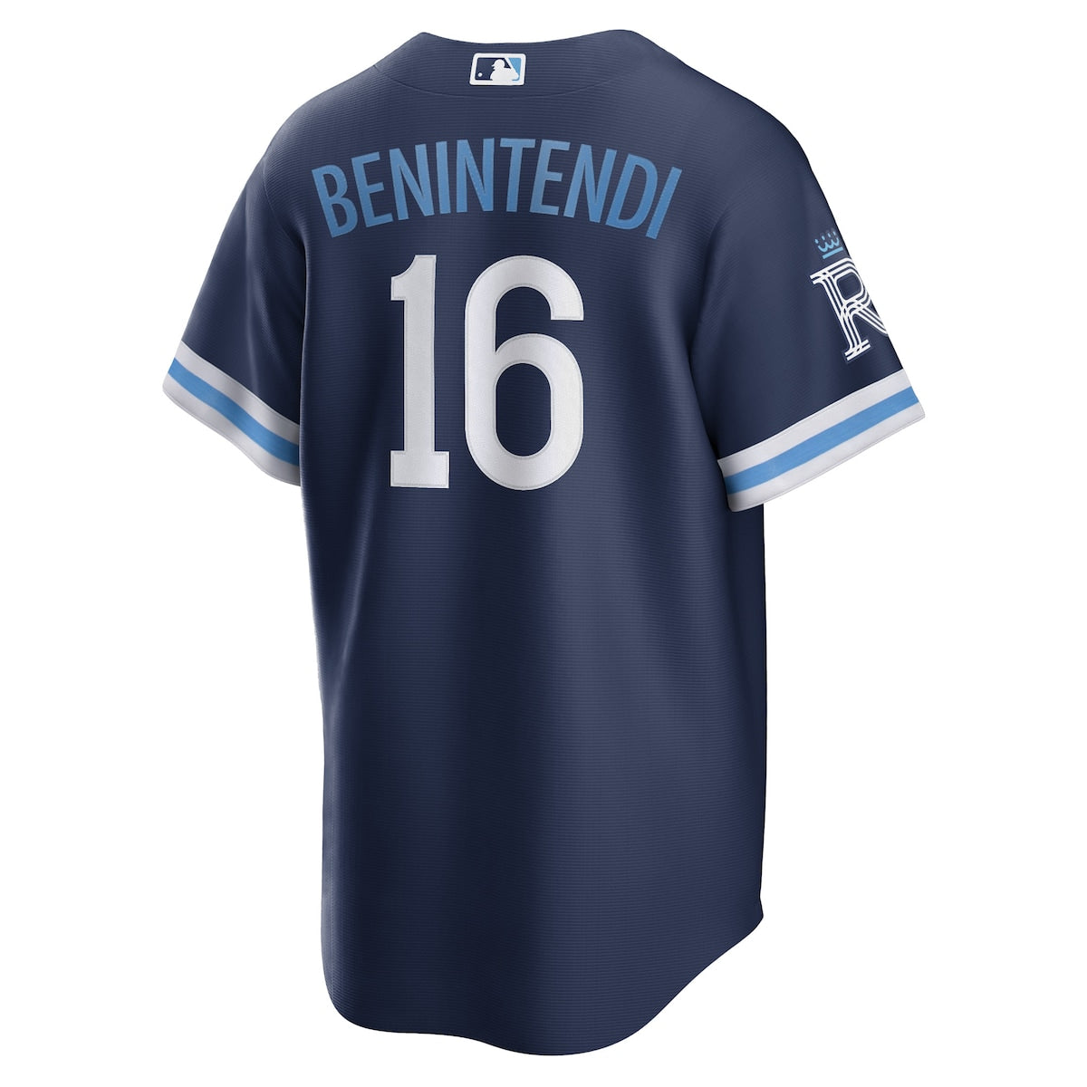 Men's Andrew Benintendi Nike Royals 2022 City Connect Replica Jersey - Navy