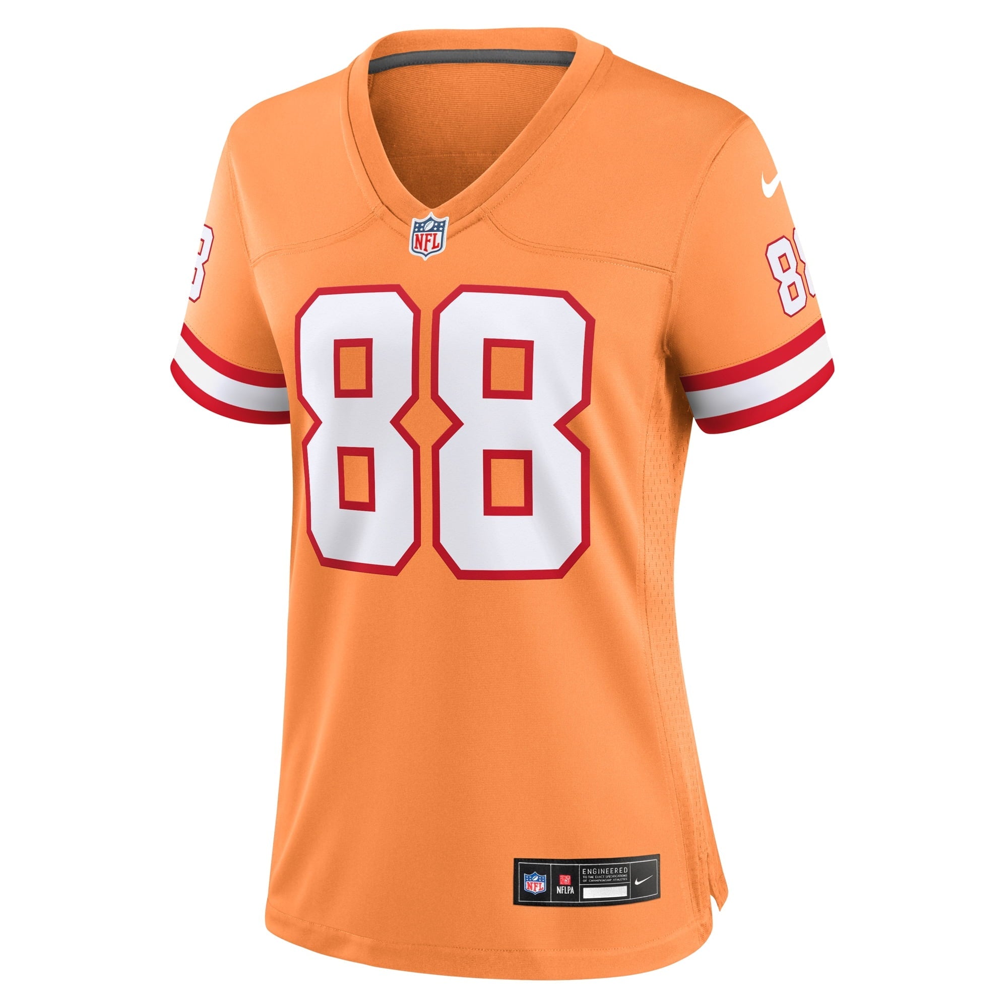 Women's Nike Cade Otton Orange Tampa Bay Buccaneers Throwback Game Jersey