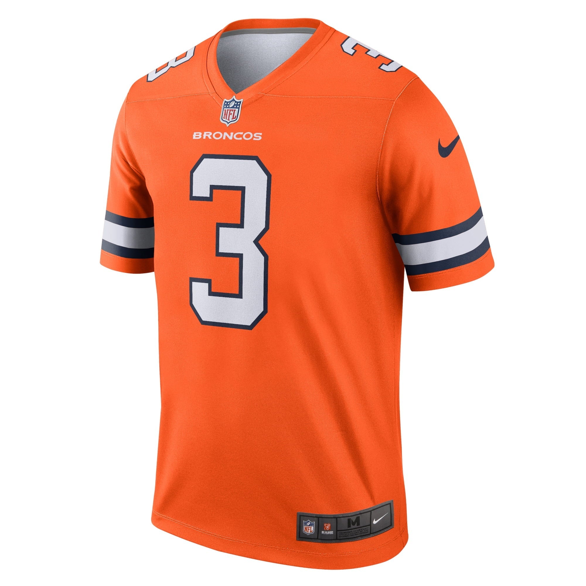 Men's Nike  Russell Wilson  Orange Denver Broncos Alternate Legend Jersey