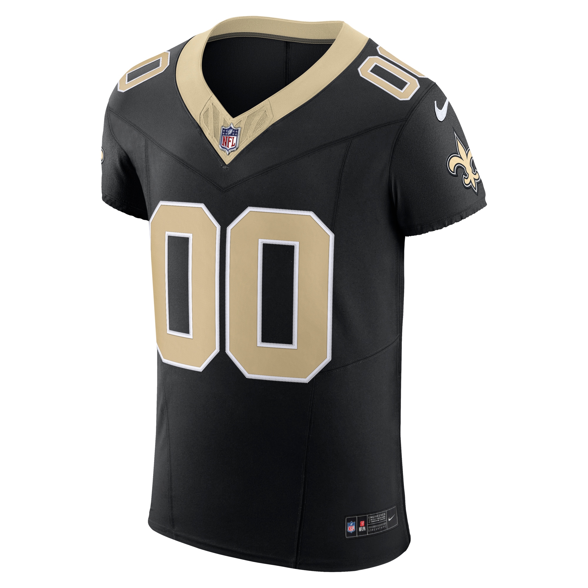 New Orleans Saints Nike Vapor F.U.S.E. Elite Custom Jersey - Black