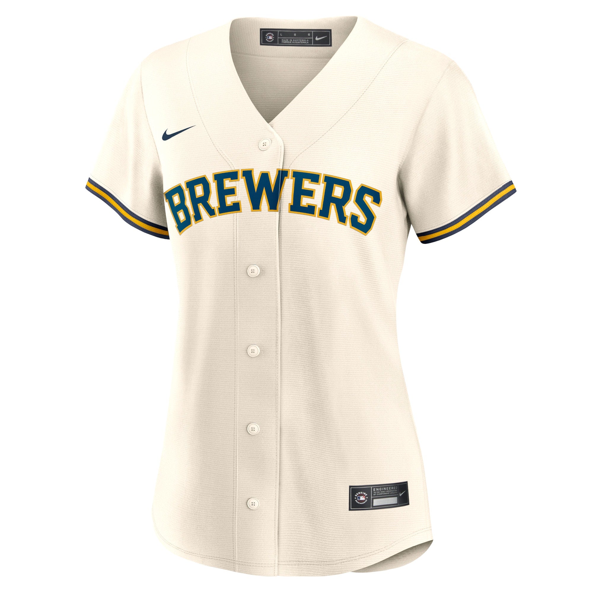 Women's Nike Christian Yelich Cream Milwaukee Brewers Home Replica Player Jersey