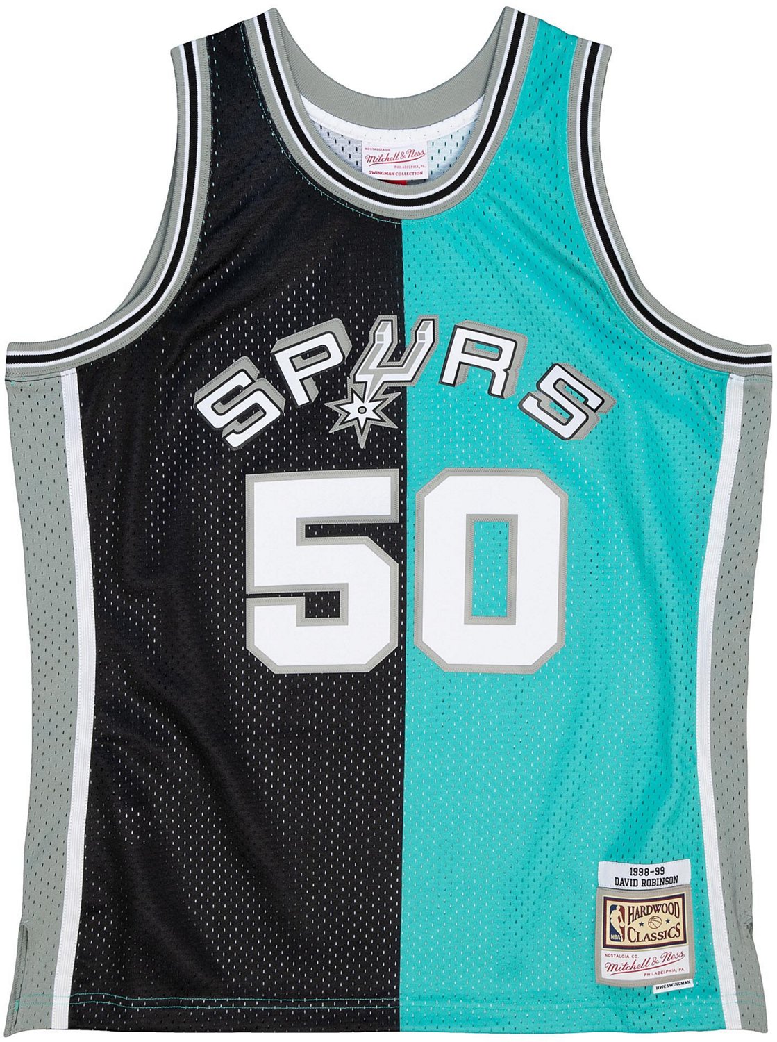 Mitchell & Ness Men's San Antonio Spurs Robinson NBA Split Swingman 1998 Jersey