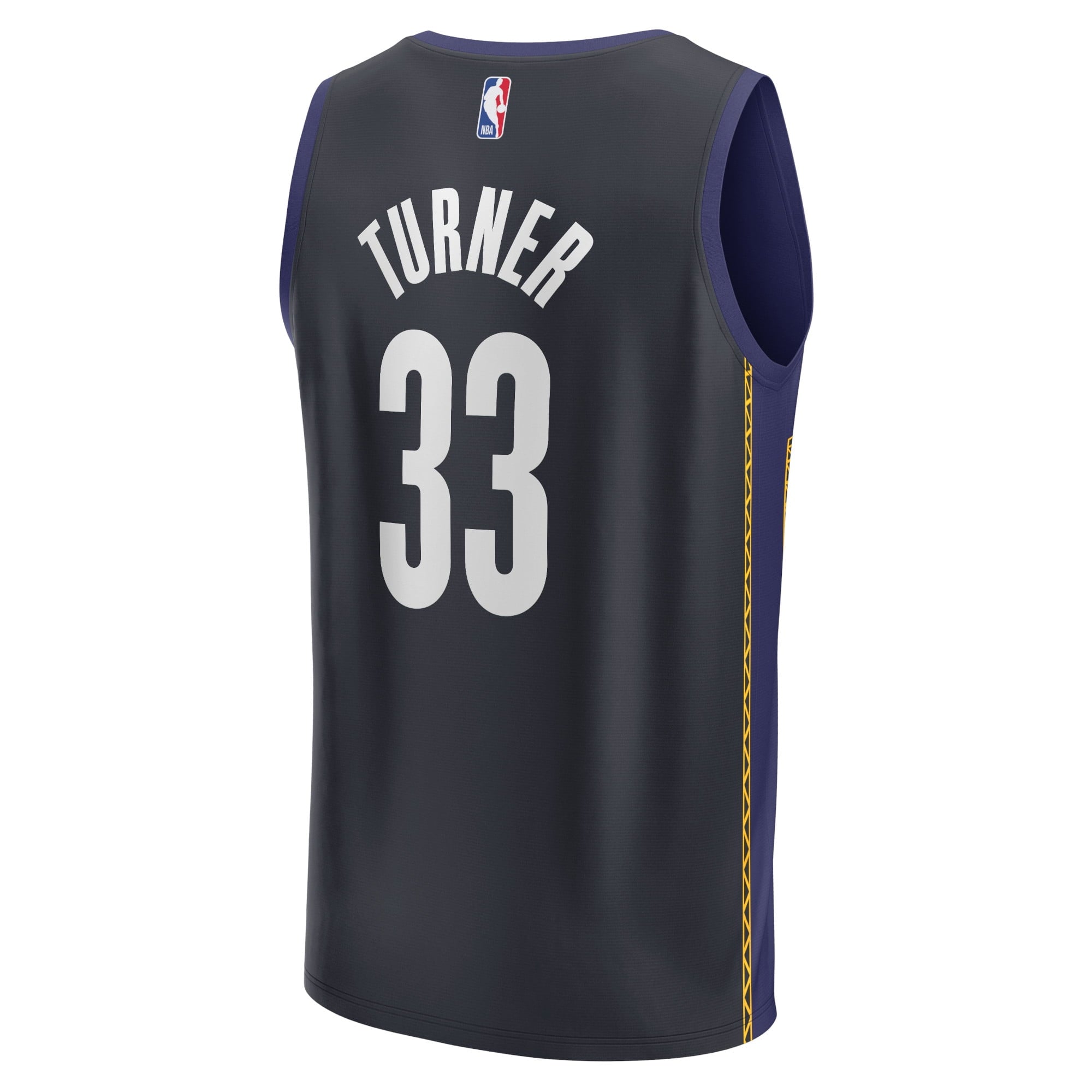 Men's Fanatics Branded Myles Turner Blue Indiana Pacers 2022/23 Fastbreak Jersey - City Edition