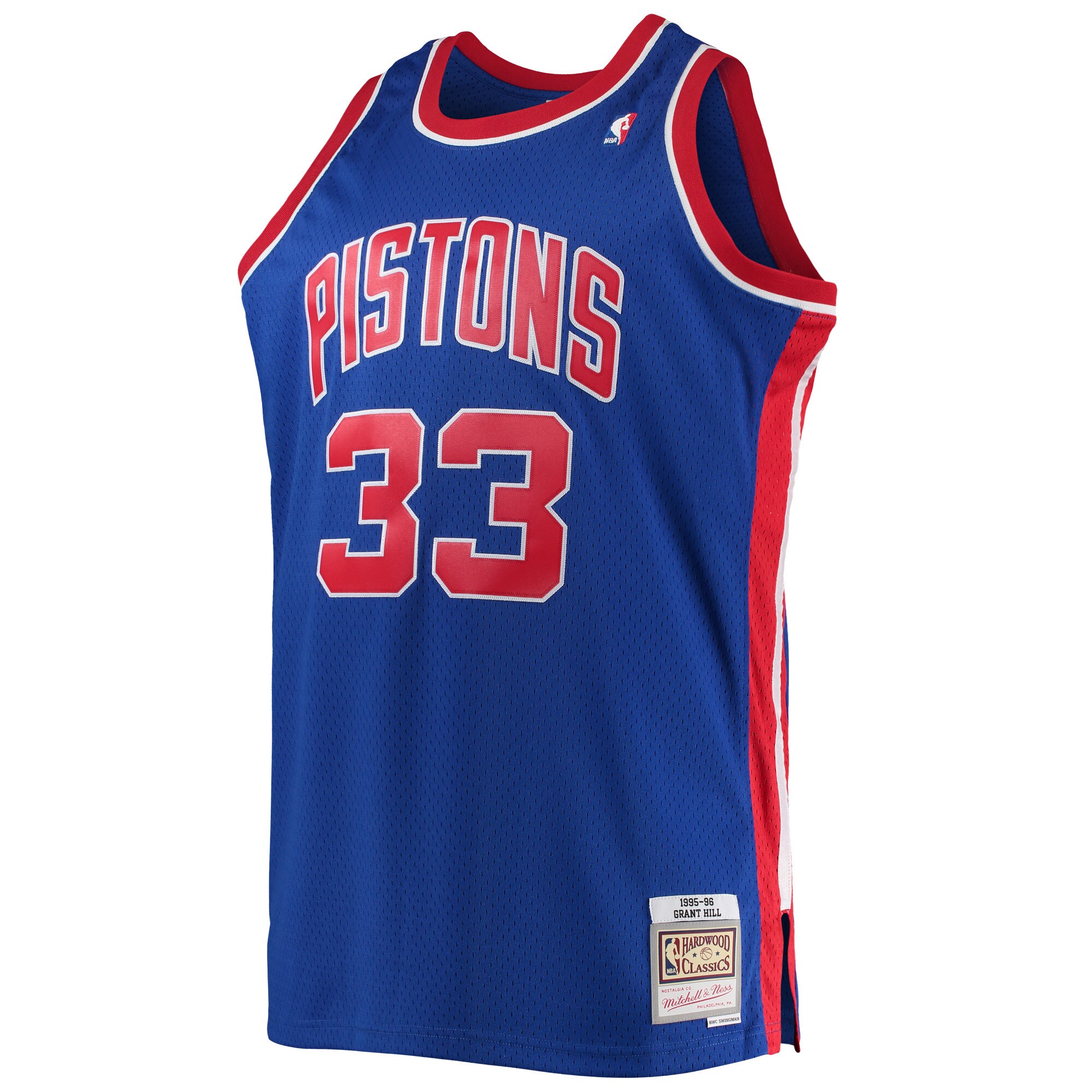 Grant Hill Detroit Pistons Mitchell & Ness Big & Tall Hardwood Classics Swingman Jersey - Blue