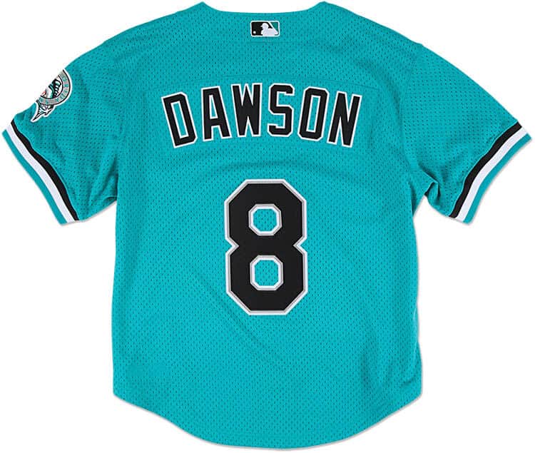 Authentic Andre Dawson Florida Marlins 1995 Button Front
