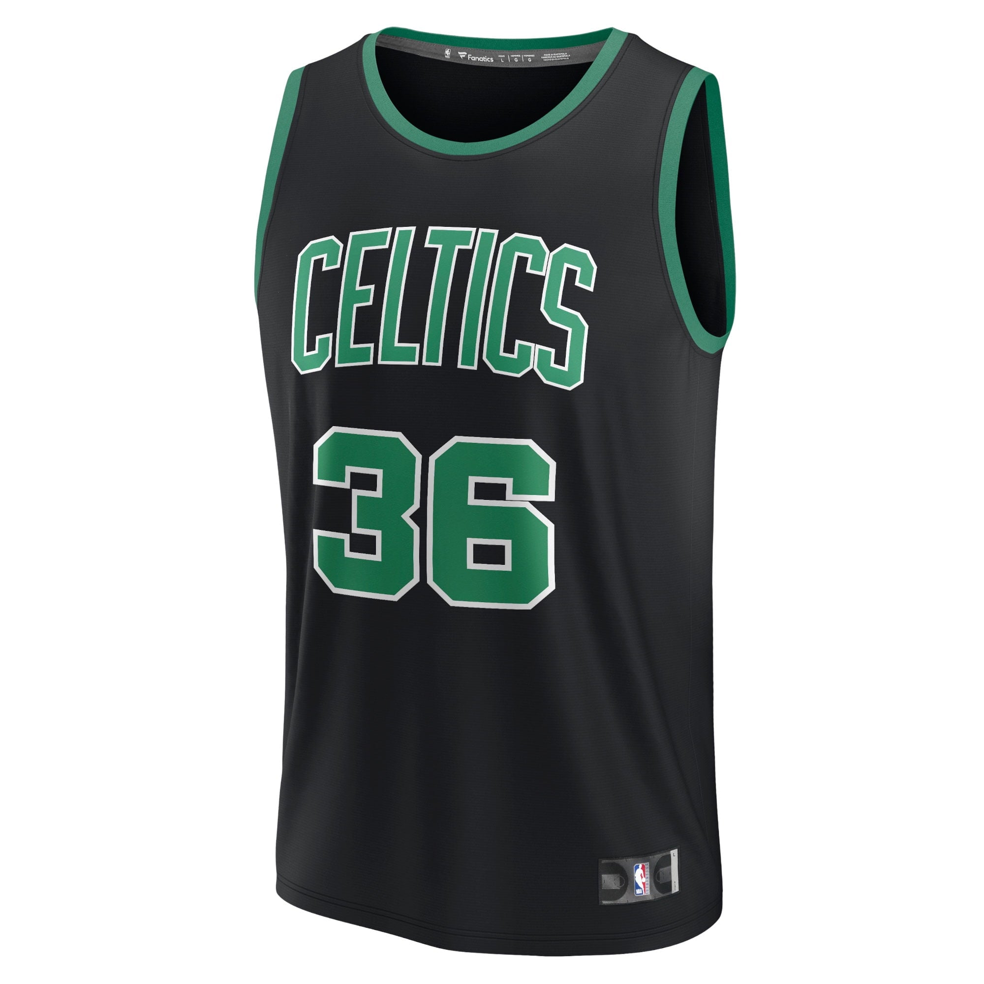 Men's Fanatics Branded Marcus Smart Black Boston Celtics Fast Break Replica Player Jersey - Statement Edition