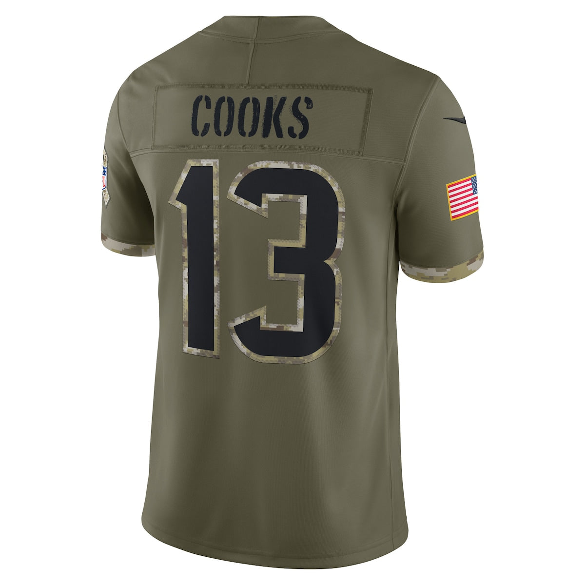 Men's Brandin Cooks Nike Texans 2022 Salute To Service Limited Jersey - Green
