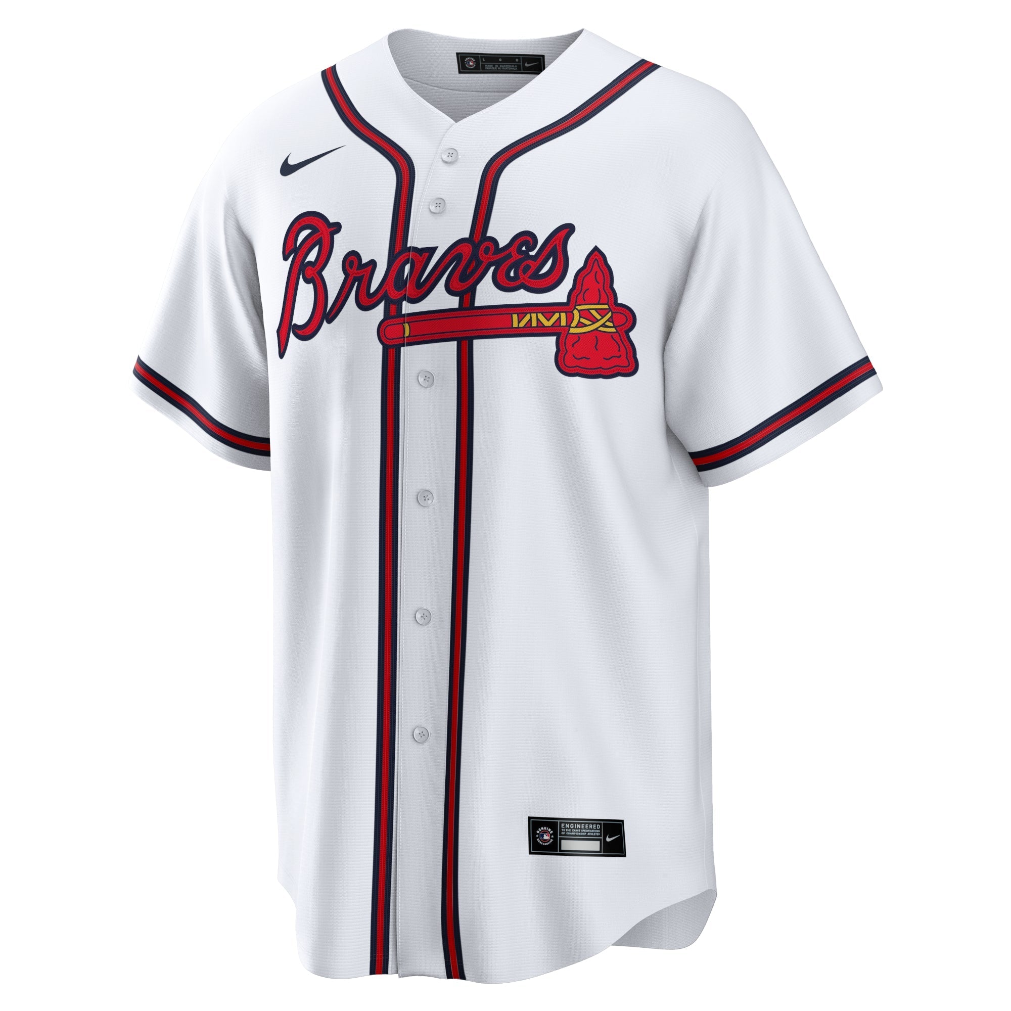 Men's Nike Max Fried White Atlanta Braves Home Replica Player Jersey