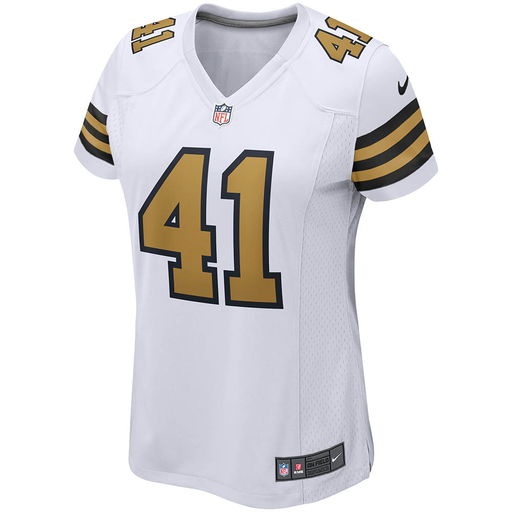 Women's New Orleans Saints Alvin Kamara Alternate Game Player Jersey White