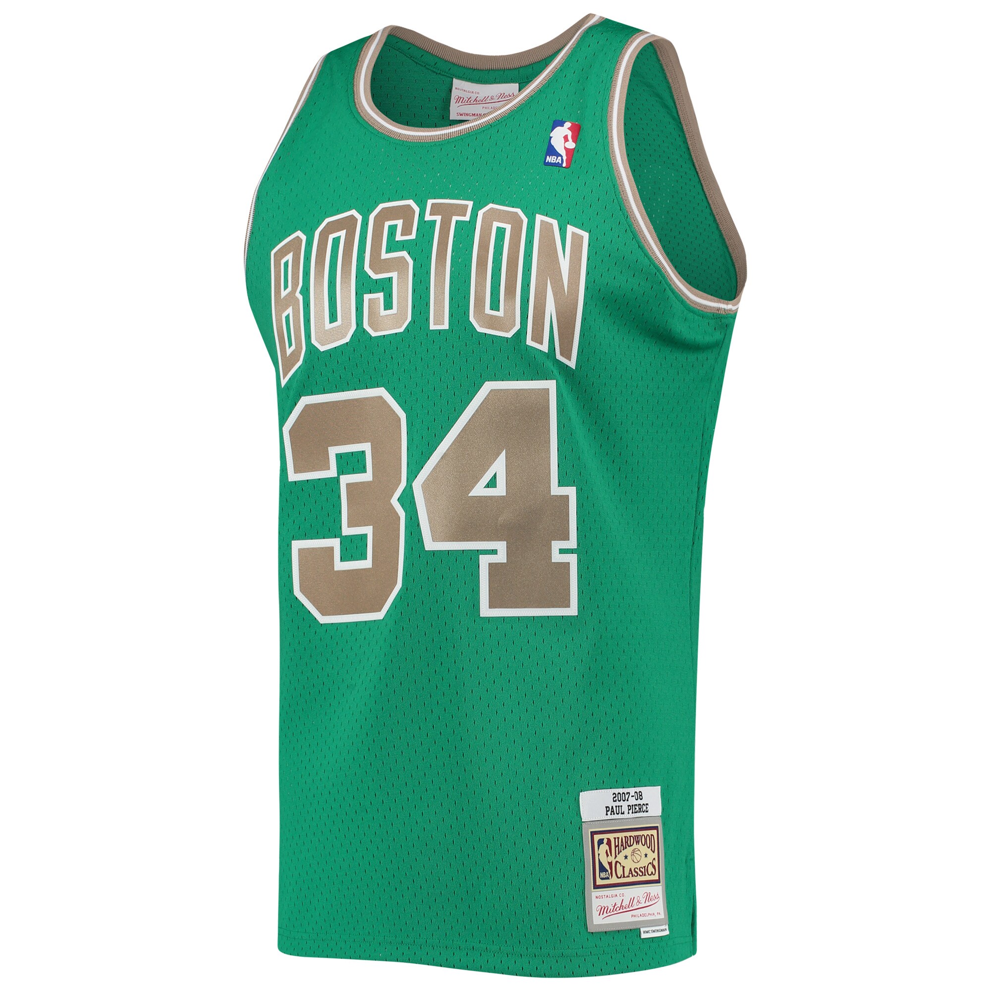 Paul Pierce Boston Celtics Mitchell & Ness 2001/02 Hardwood Classics Swingman Jersey - Kelly Green
