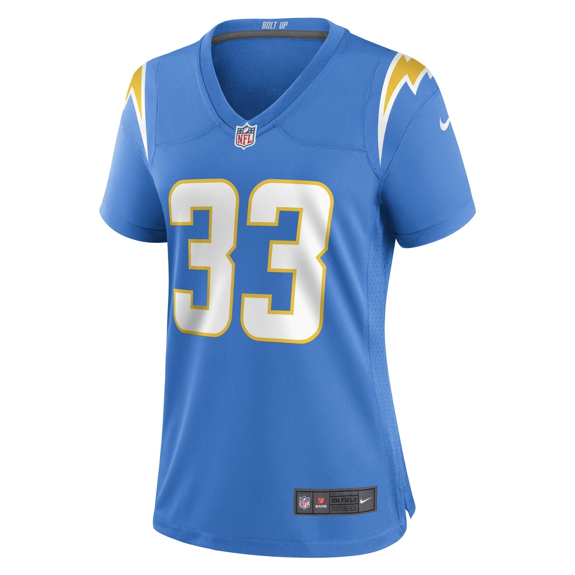 Women's Nike Deane Leonard Powder Blue Los Angeles Chargers Game Player Jersey