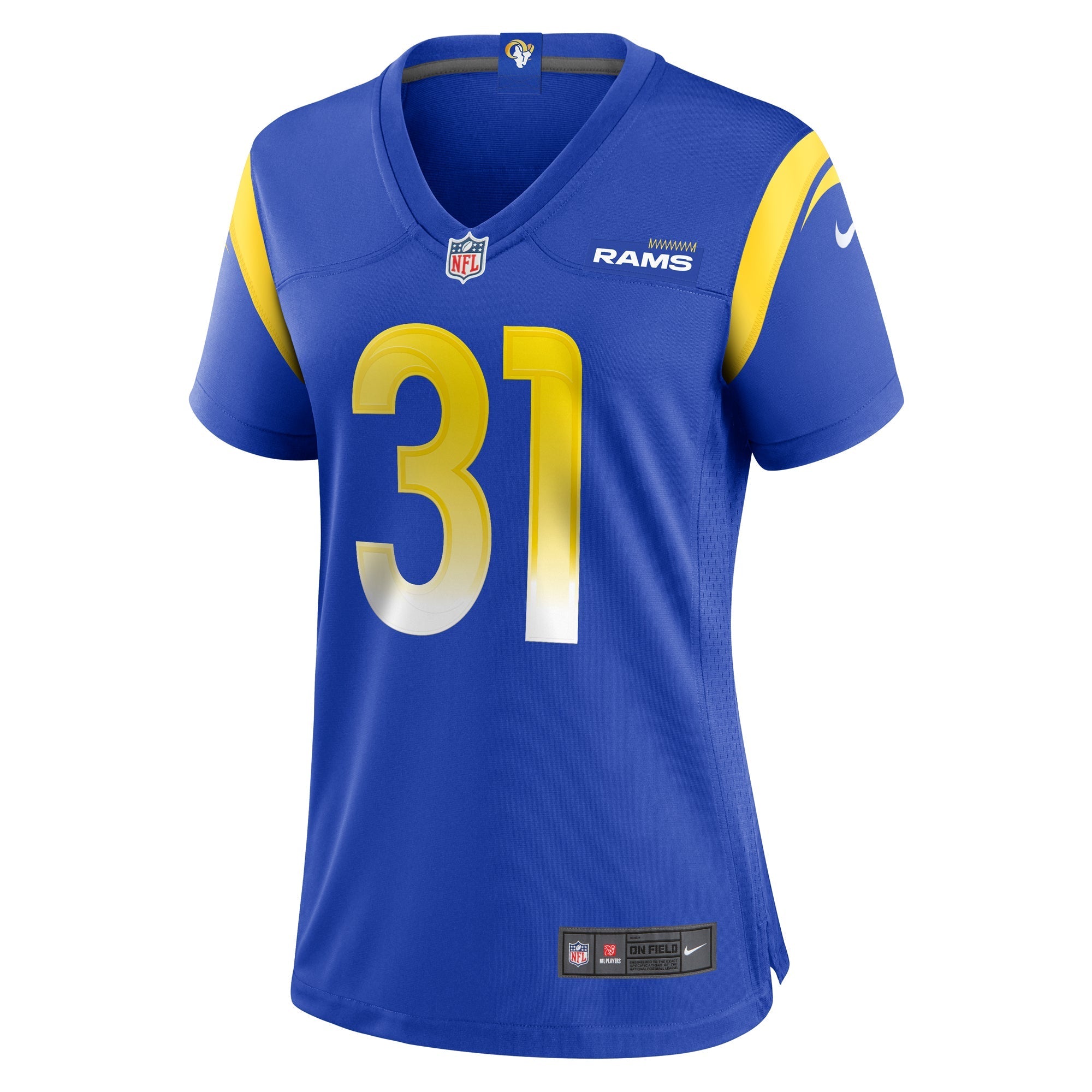 Women's Nike Nick Hampton Royal Los Angeles Rams Home Game Jersey